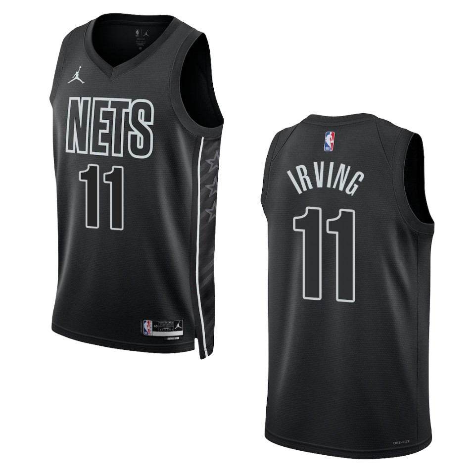 2022-23 Statement Edition Brooklyn Nets Kyrie Irving Black Swingman Jersey