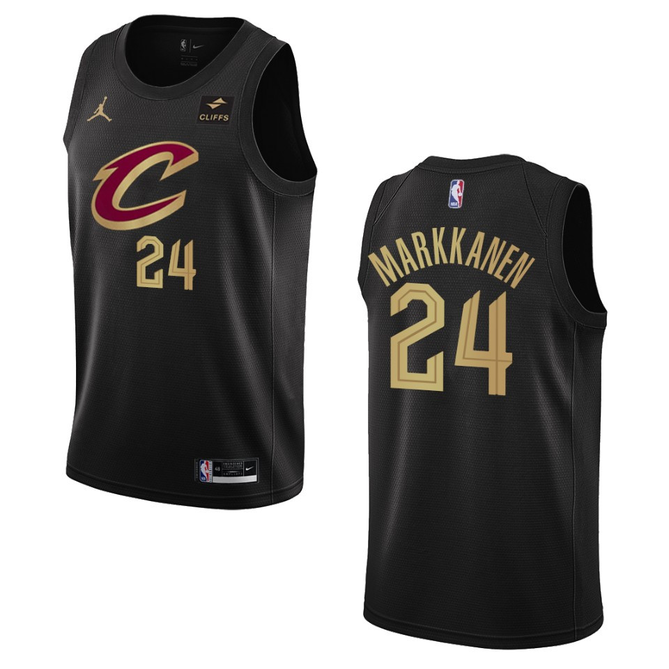 2022-23 Statement Edition Cleveland Cavaliers Lauri Markkanen Black Swingman Jersey