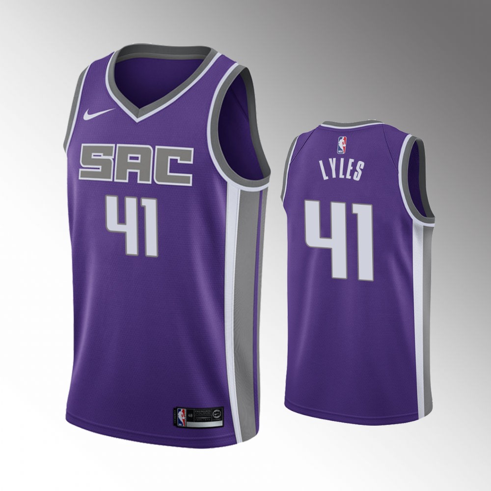 #41 Trey Lyles Kings Purple Icon Edition 2022 Trade Jersey