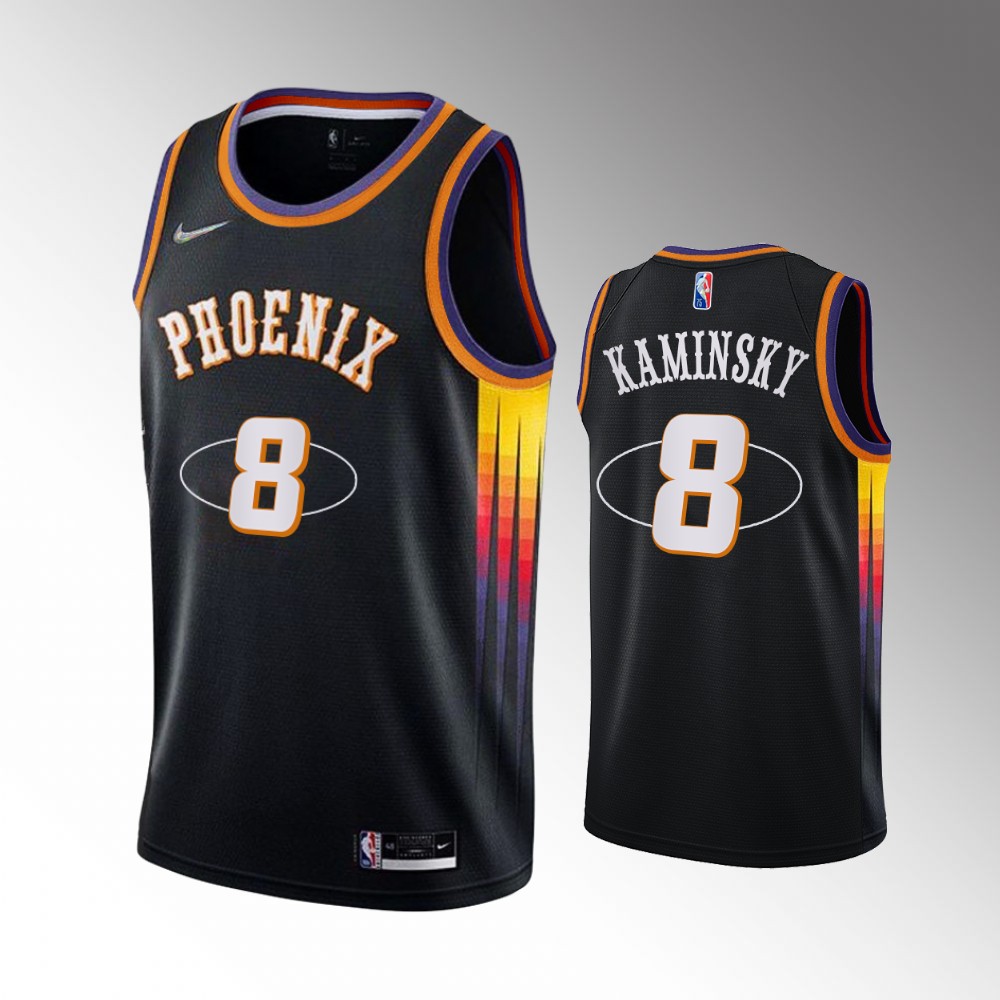 #8 Frank Kaminsky Suns Black 2021-22 75th Diamond Anniversary Mash-up Jersey