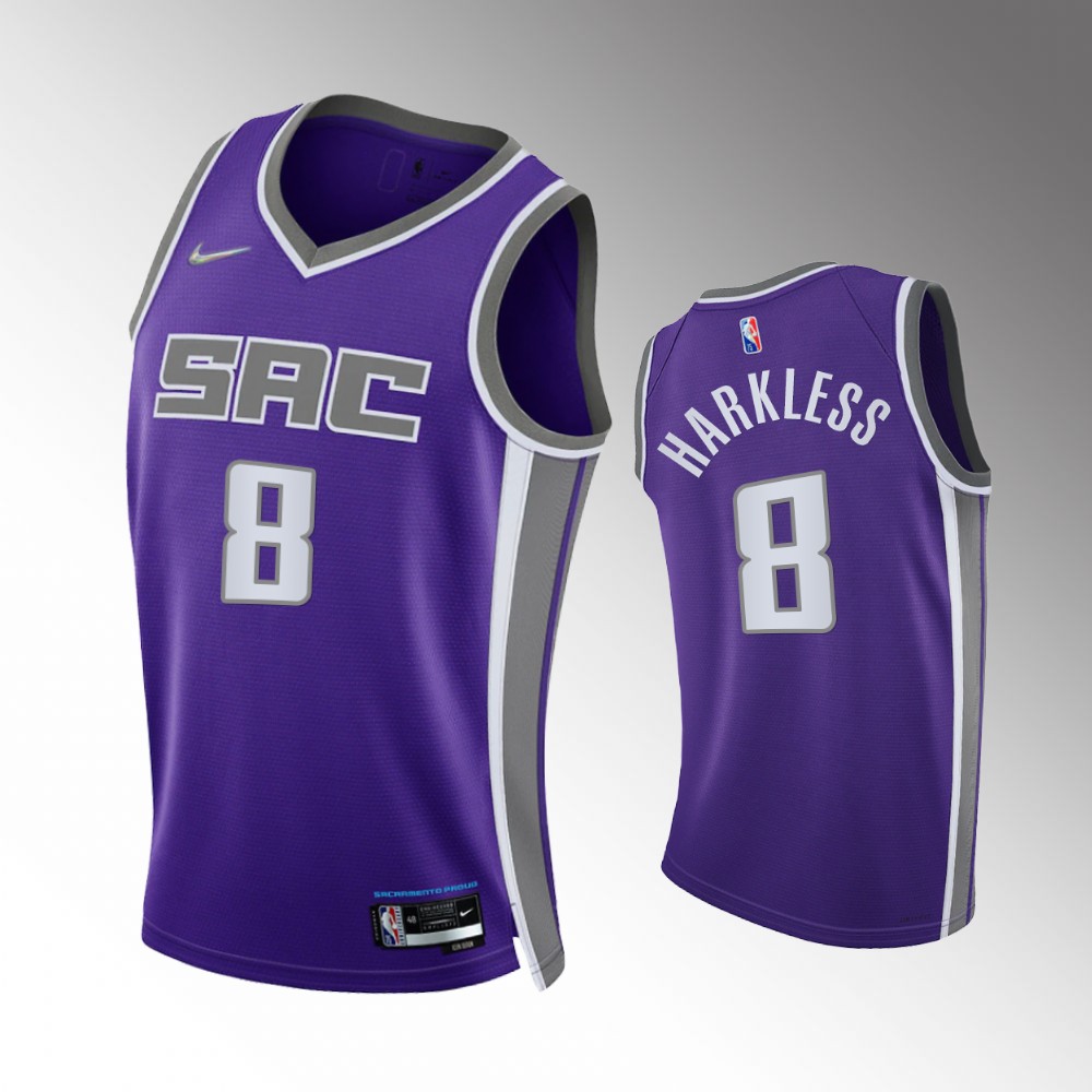 #8 Maurice Harkless Kings Purple 2021-22 75th Diamond Anniversary Icon Edition Jersey