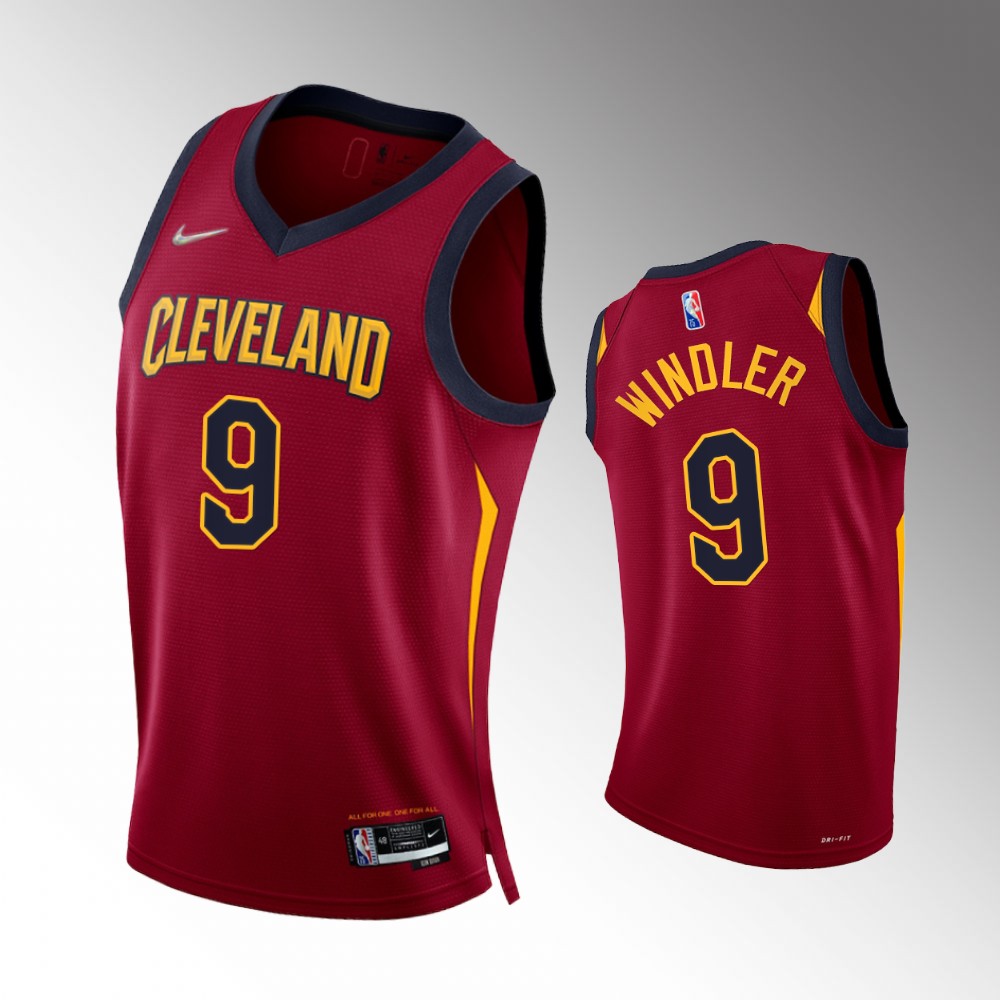 #9 Dylan Windler Cavaliers Wine 2021-22 75th Diamond Anniversary Icon Edition Jersey