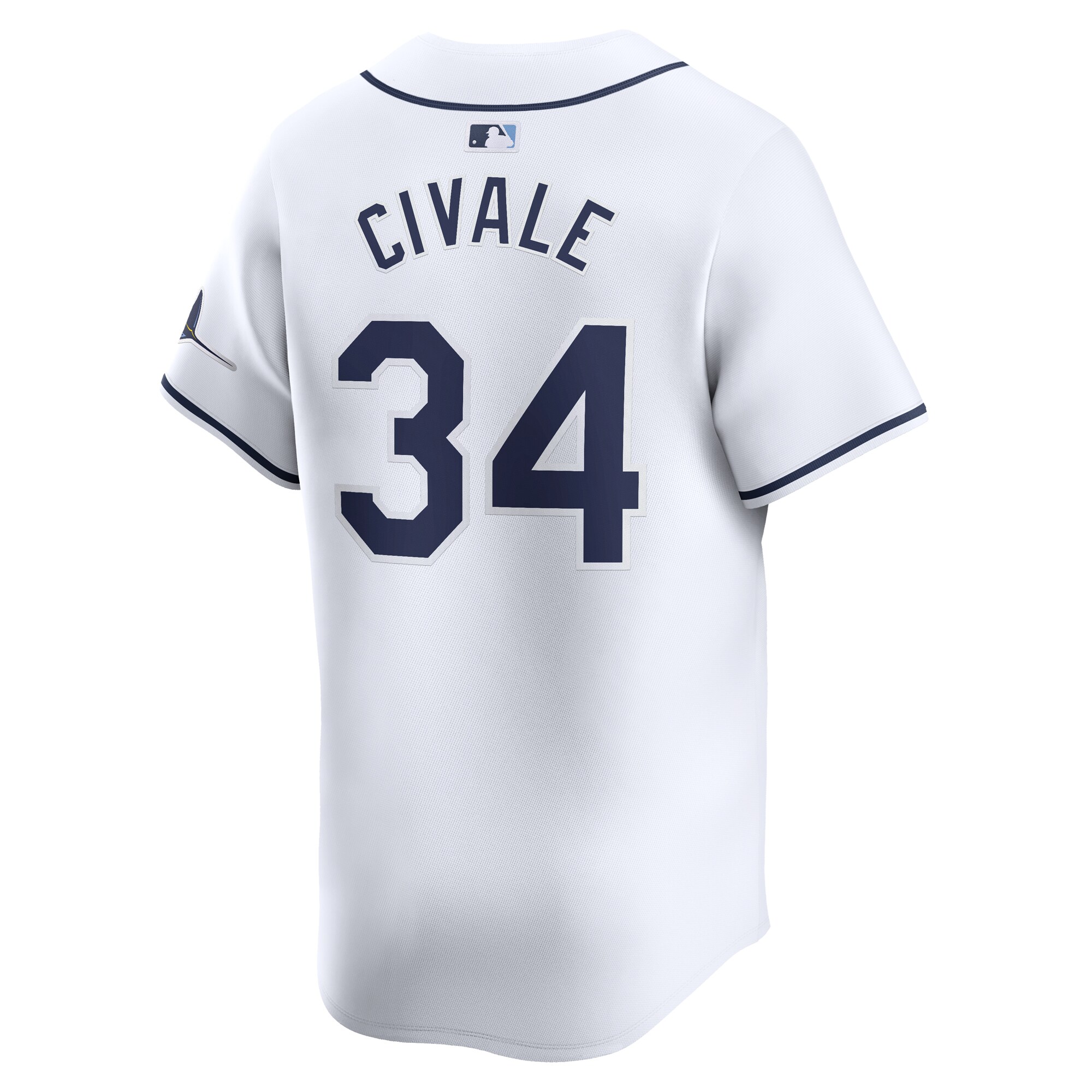 Aaron Civale Tampa Bay Rays Home Limited Player Jersey – White