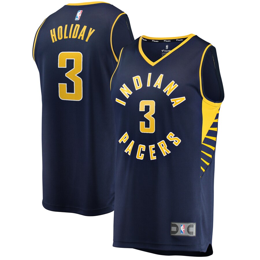 Aaron Holiday Indiana Pacers Youth Fast Break Player Jersey - Icon Edition - Navy