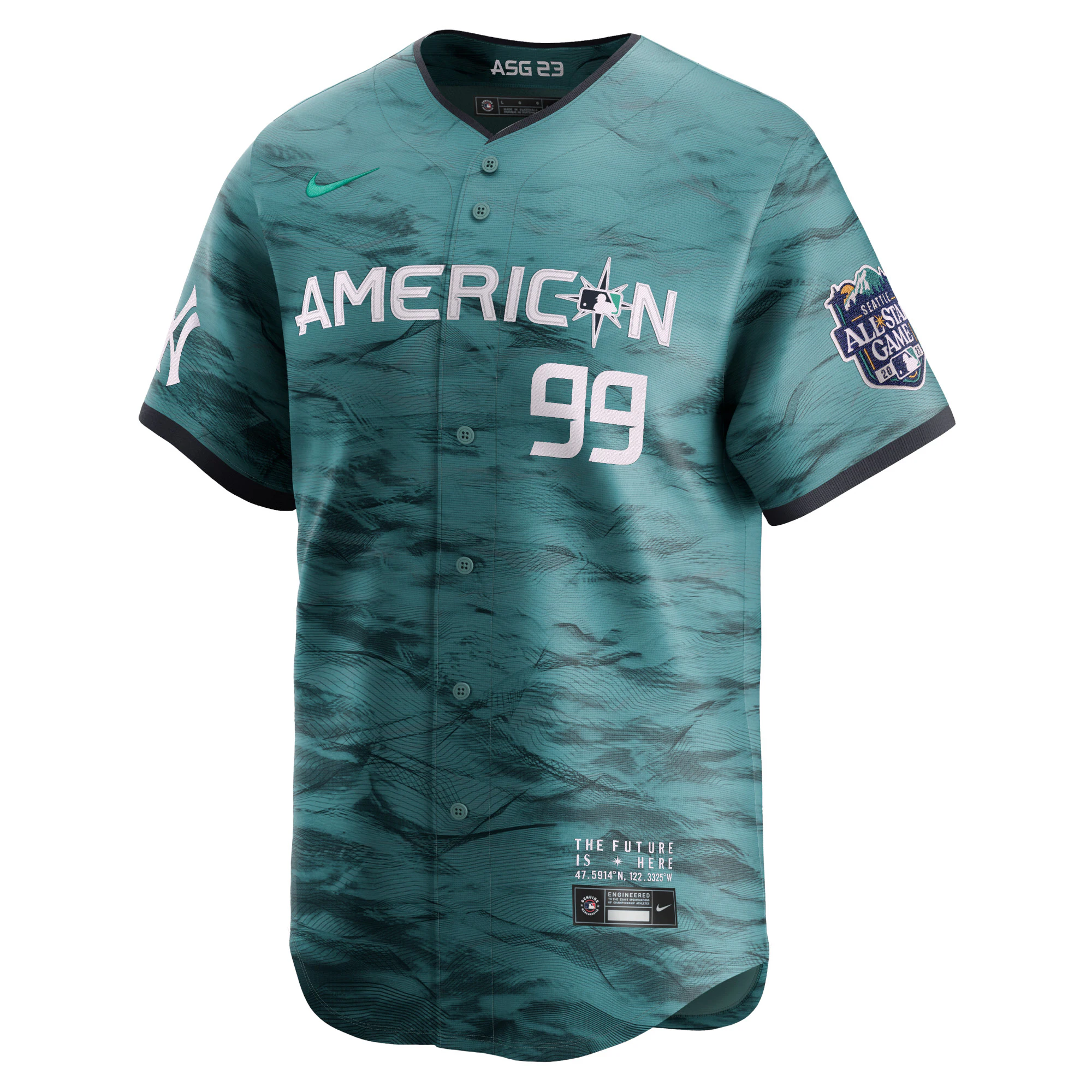 Aaron Judge American League 2023 All-star Game Limited Player Jersey – Teal