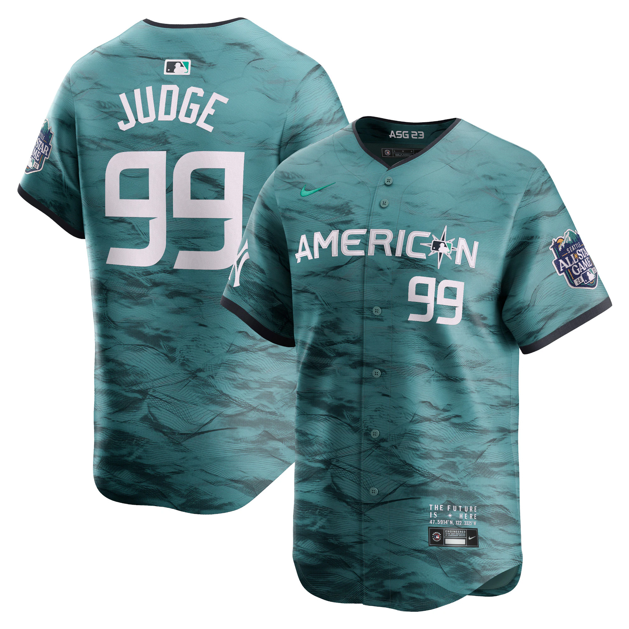 Aaron Judge American League 2023 All-star Game Limited Player Jersey - Teal