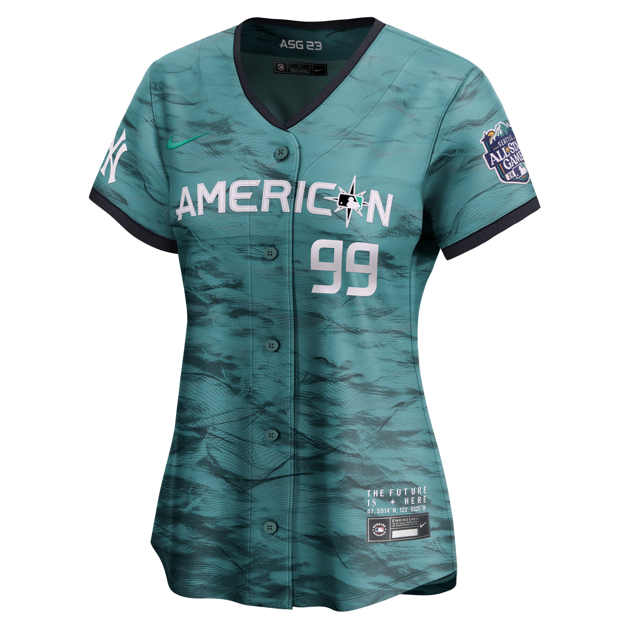 Aaron Judge American League Women’s 2023 All-star Game Limited Player Jersey – Teal