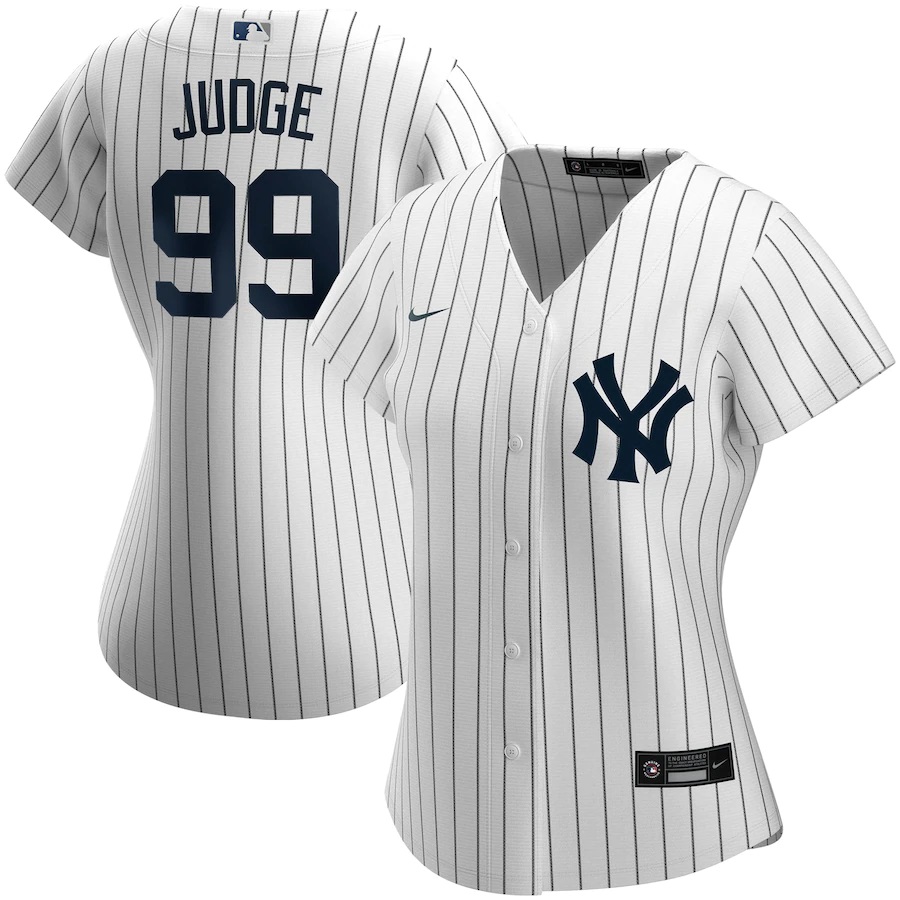 Aaron Judge New York Yankees Women's Home 2020 Player Name Jersey White