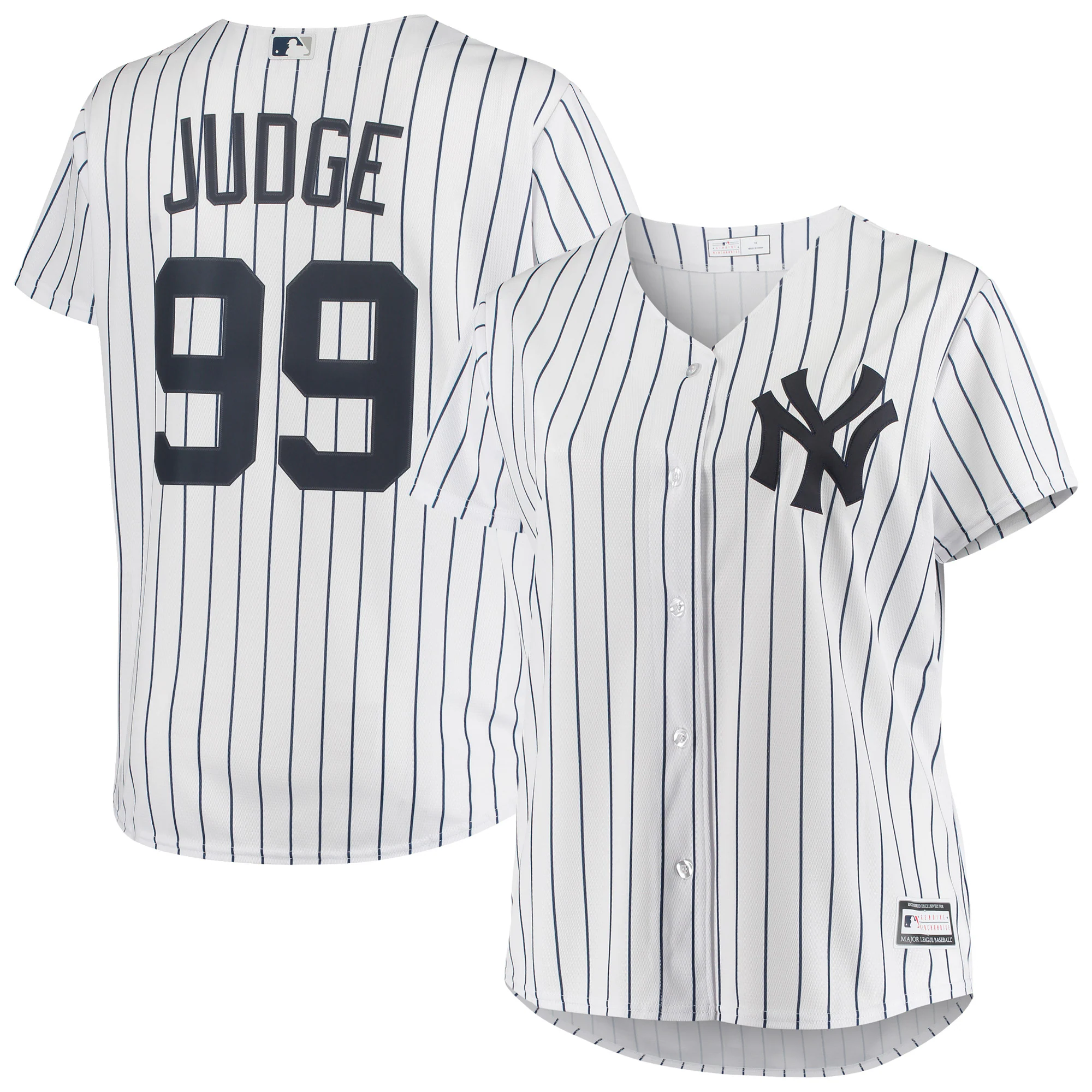 Aaron Judge New York Yankees Women's Plus Size Player Jersey - White
