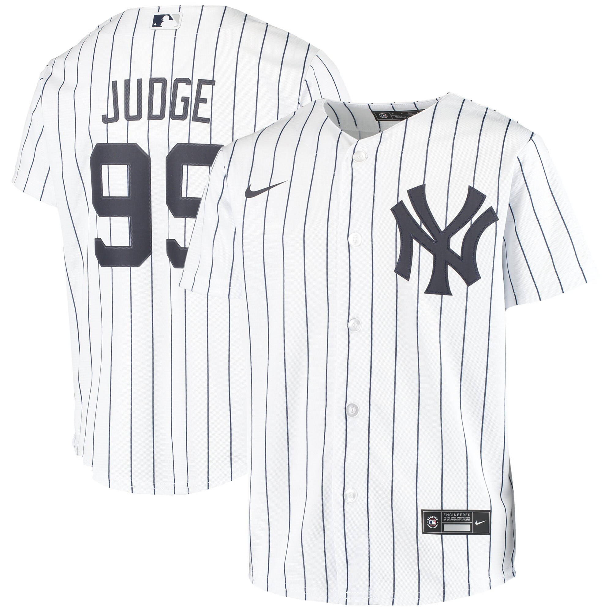 Aaron Judge New York Yankees Youth Alternate Player Jersey - White