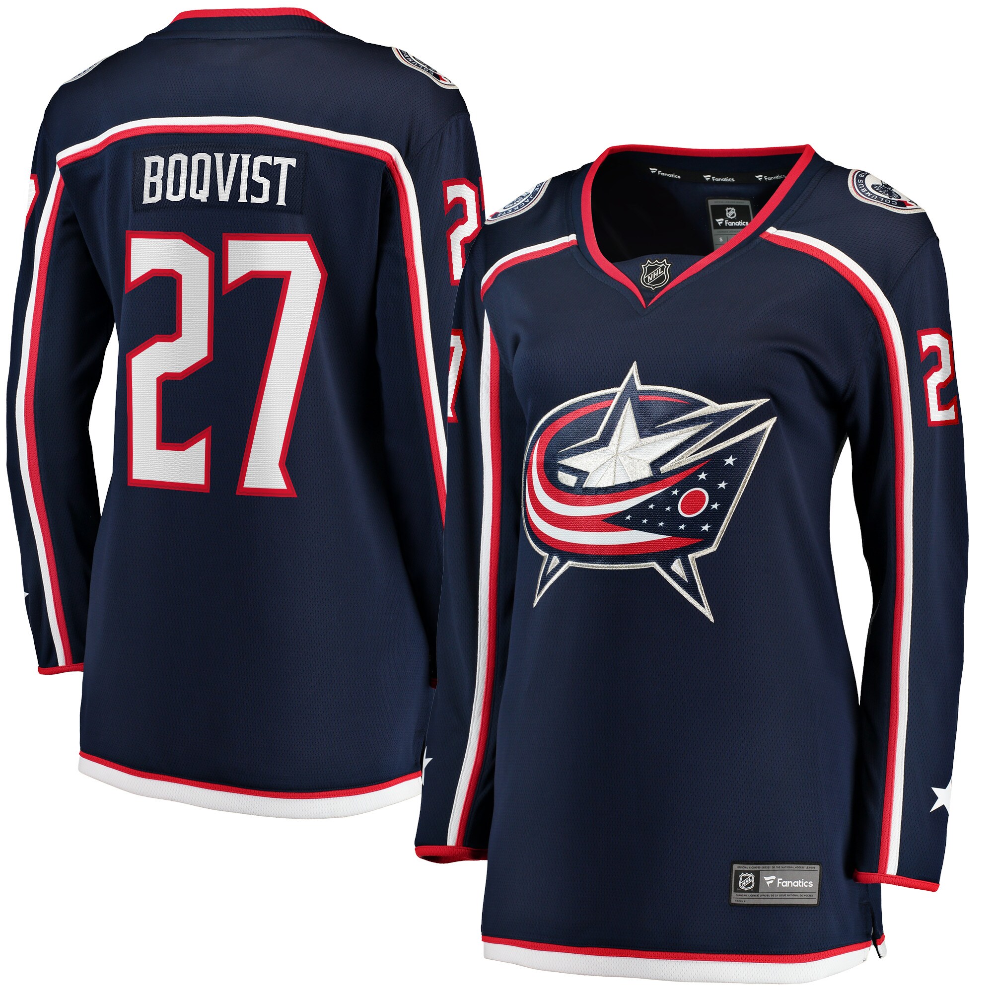 Adam Boqvist Columbus Blue Jackets Women's Home Breakaway Player Jersey - Navy