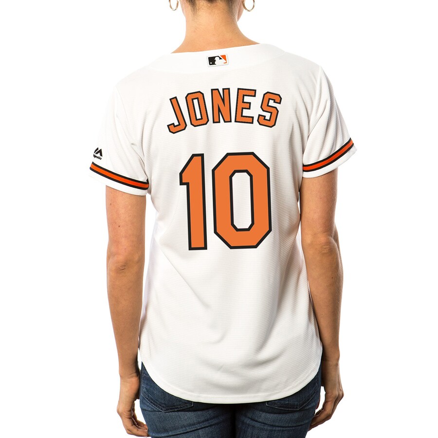 Adam Jones Baltimore Orioles Majestic Women’s Cool Base Player Jersey – White