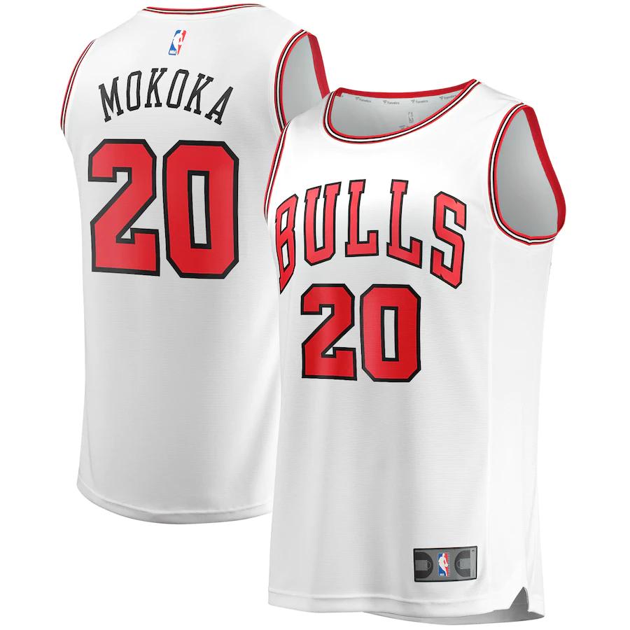 Adam Mokoka Chicago Bulls Fast Break Player Jersey - Association Edition - White