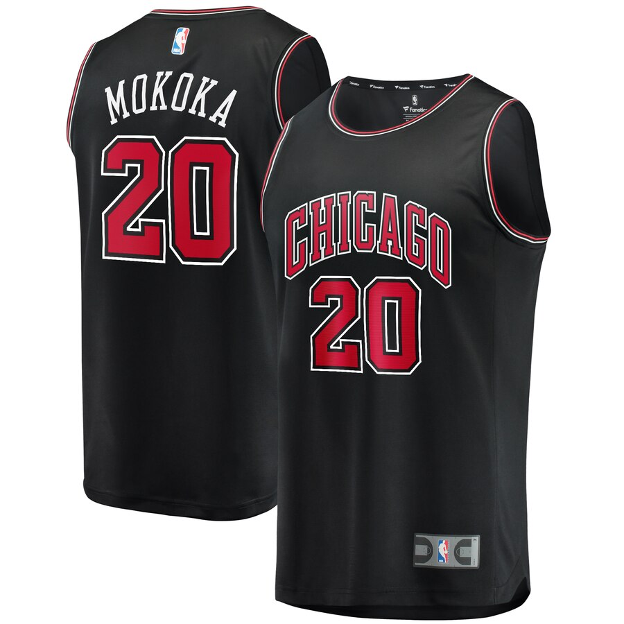 Adam Mokoka Chicago Bulls Youth Fast Break Player Jersey - Statement Edition - Black