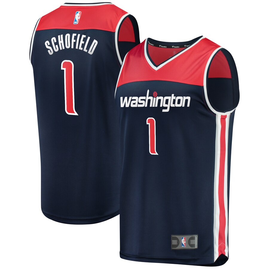 Admiral Schofield Washington Wizards Fast Break Player Jersey Navy - Statement Edition