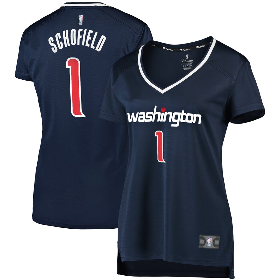 Admiral Schofield Washington Wizards Women's Fast Break Jersey Navy - Statement Edition