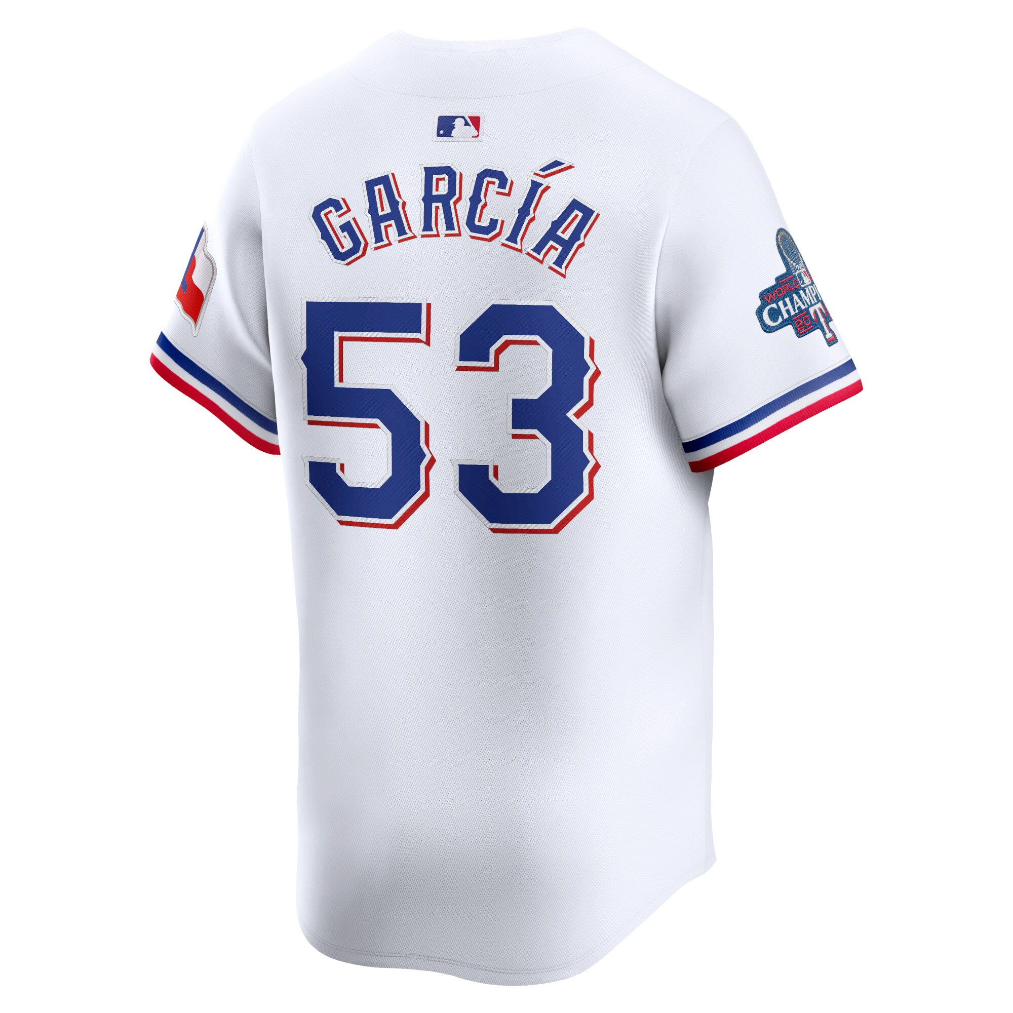 Adolis GarcÃÂÂa Texas Rangers Home 2023 World Series Champions Limited Jersey – White