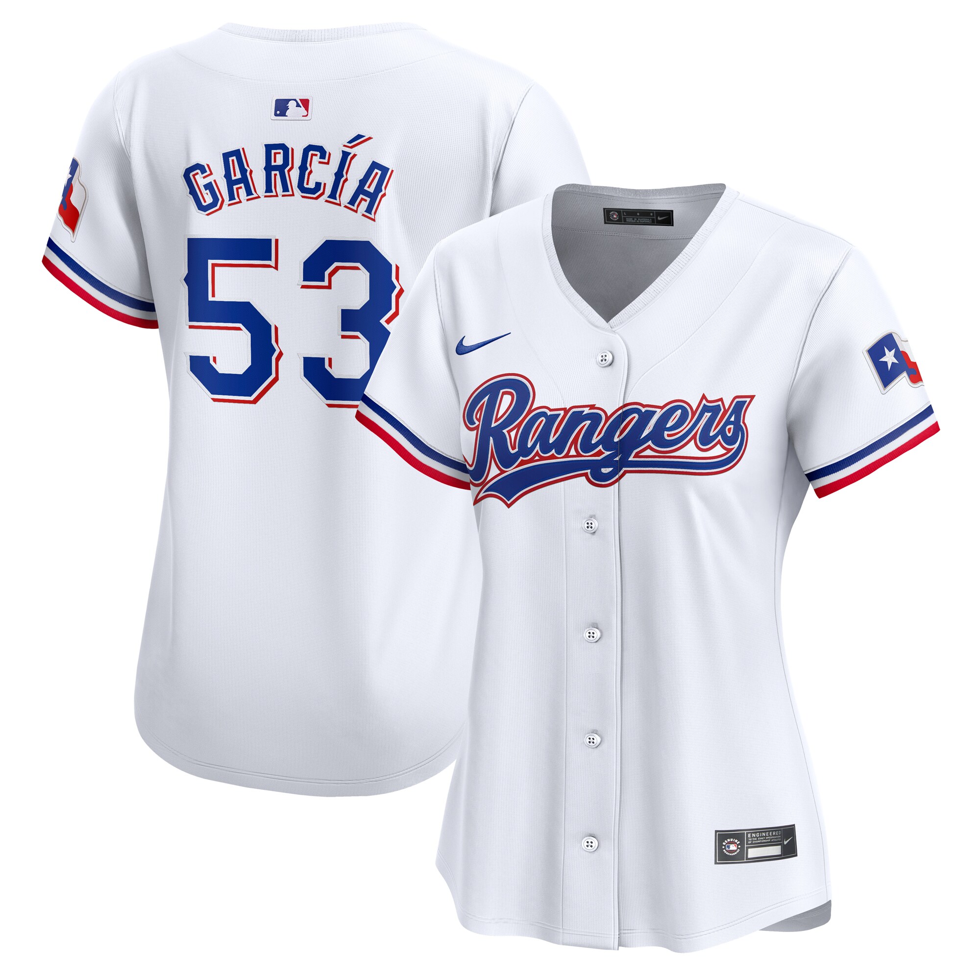 Adolis GarcÃÂÂa Texas Rangers Women's Home Limited Player Jersey - White