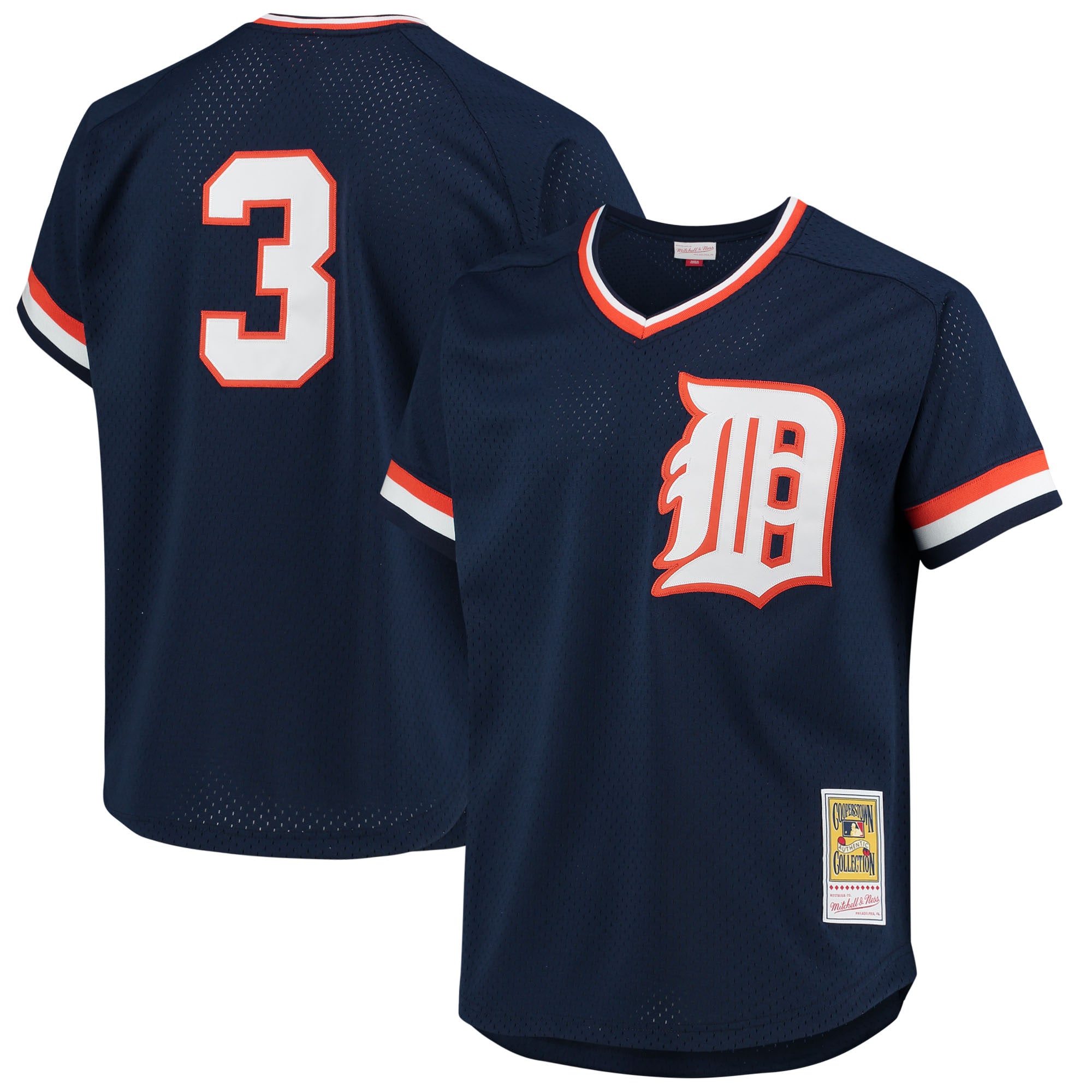 Alan Trammell Detroit Tigers 1984 Cooperstown Collection Mesh Batting Practice Jersey - Navy