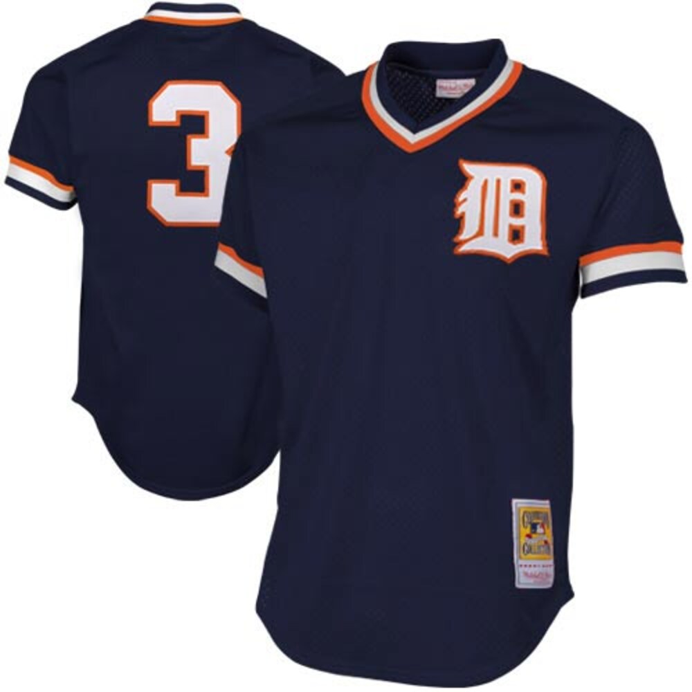 Alan Trammell Detroit Tigers 1984 Cooperstown Collection Mesh Batting Practice Jersey - Navy