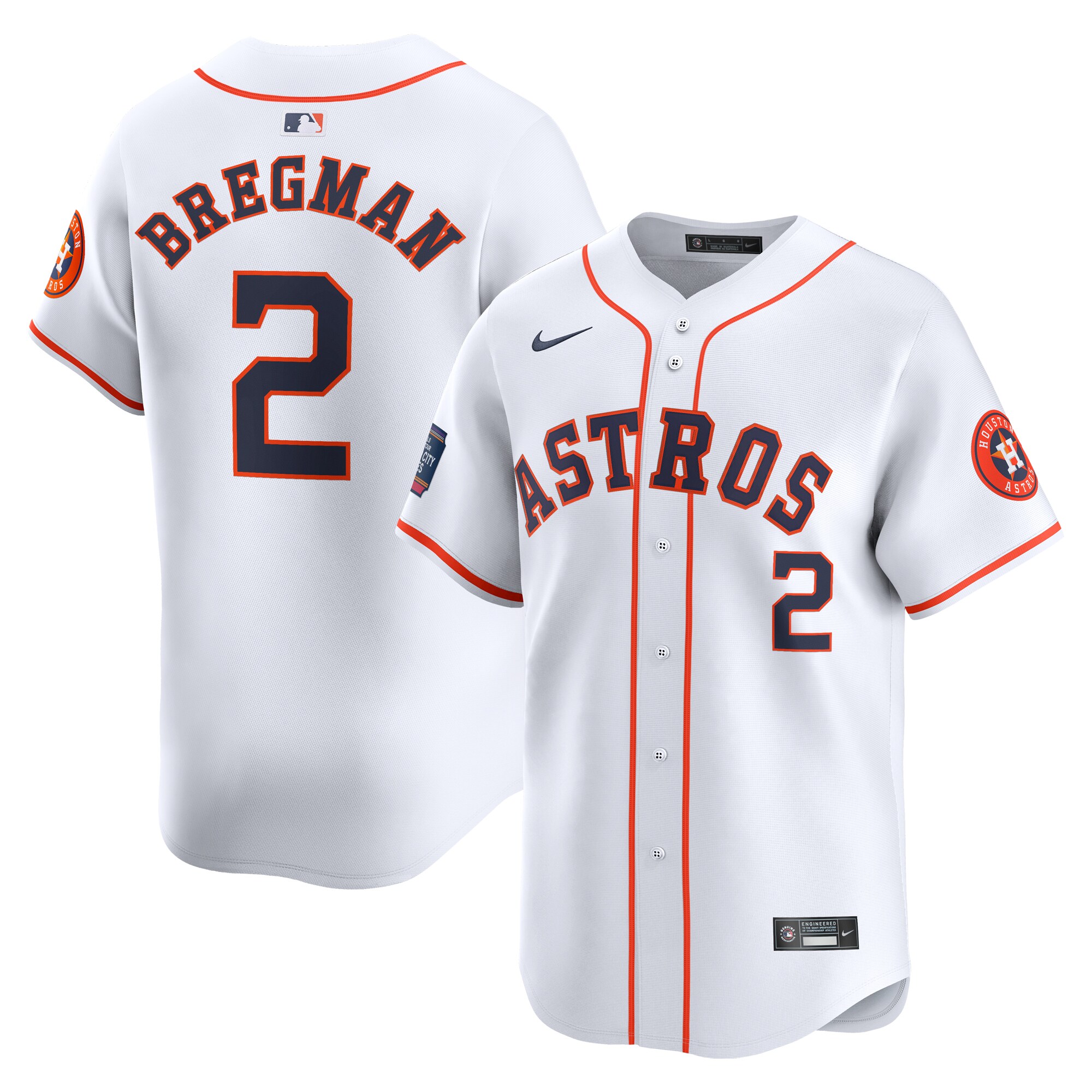 Alex Bregman Houston Astros 2024 World Tour Mexico City Series Home Limited Player Jersey - White