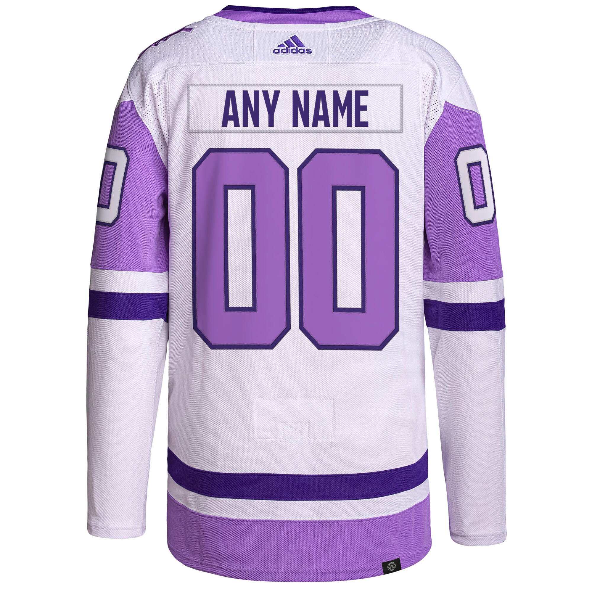 Anaheim Ducks Hockey Fights Cancer Primegreen Custom Jersey – White/purple