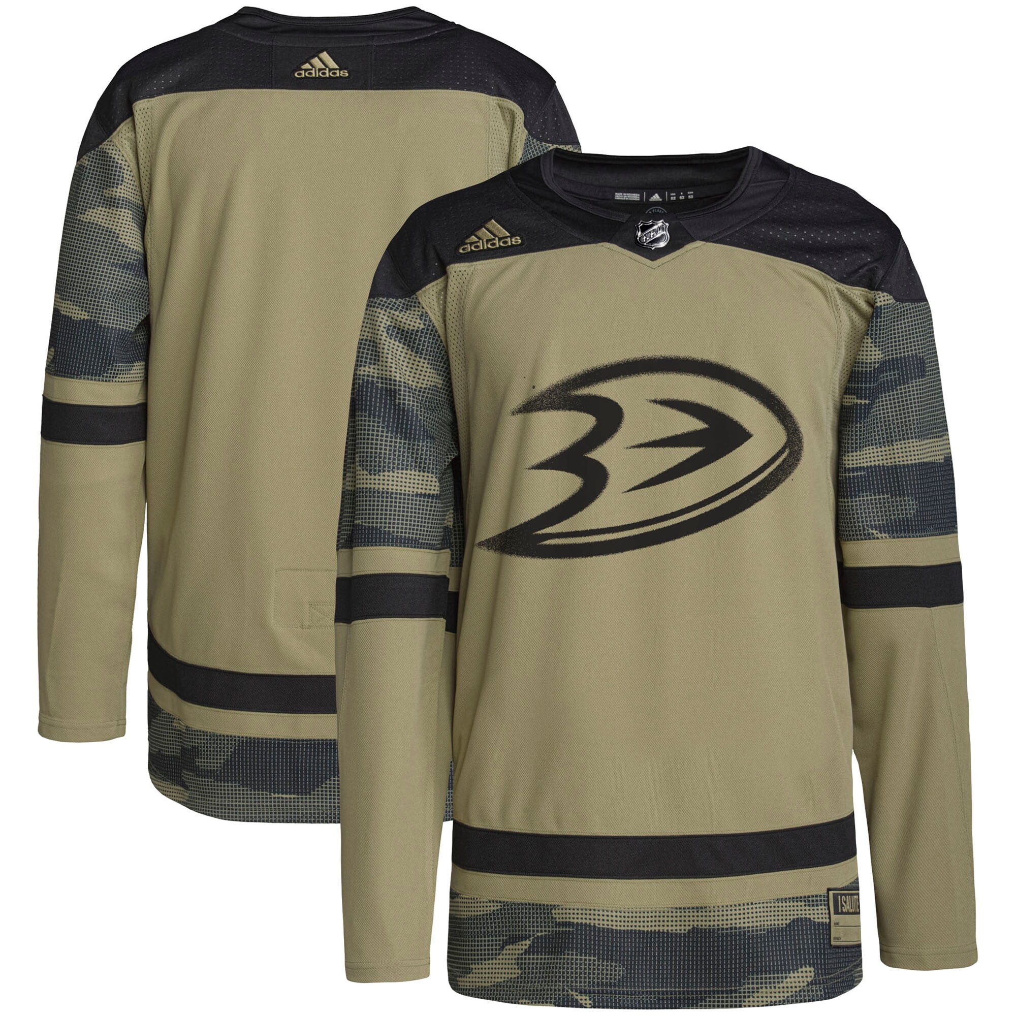 Anaheim Ducks Military Appreciation Team Practice Jersey - Camo