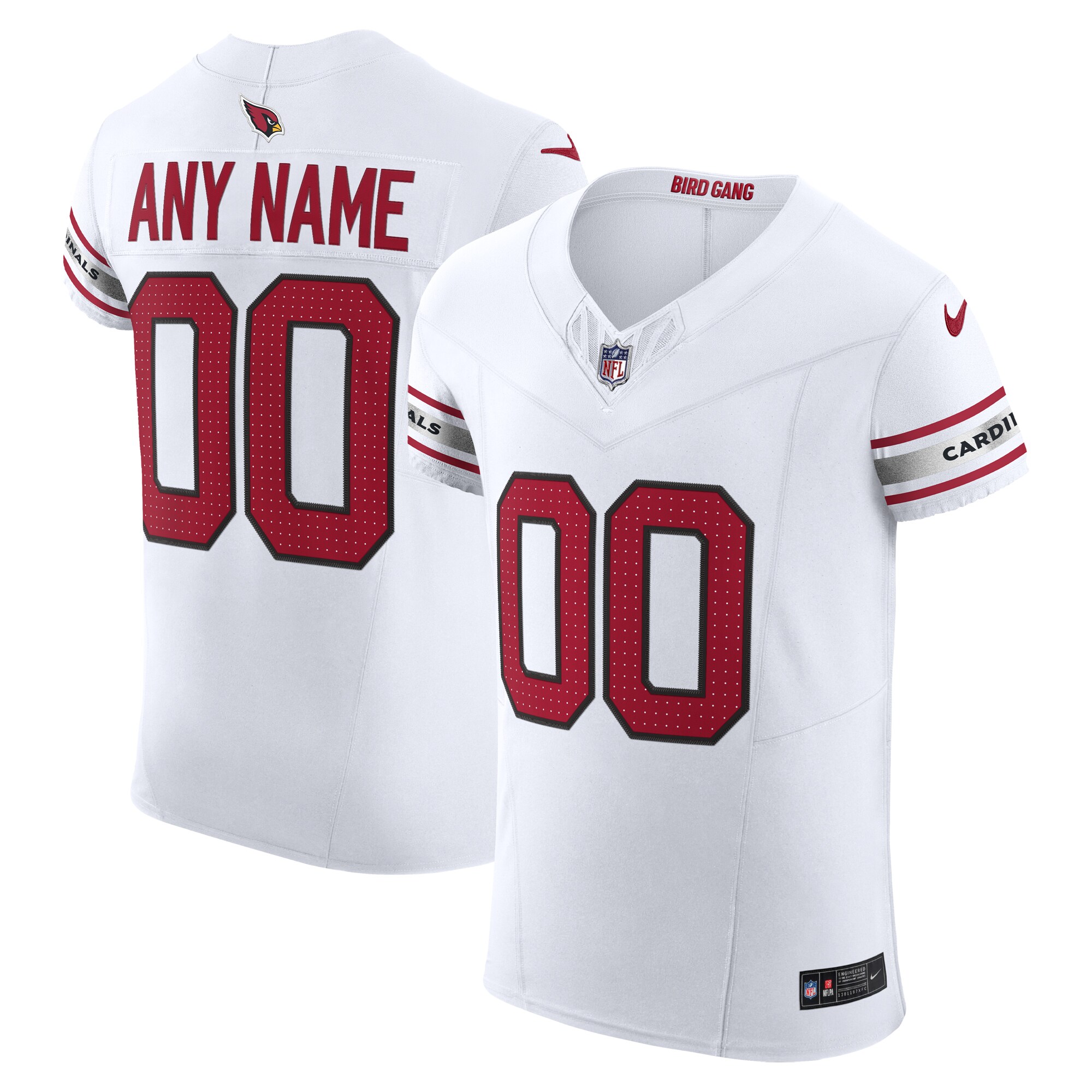 Arizona Cardinals Vapor F.u.s.e. Elite Custom Jersey - White