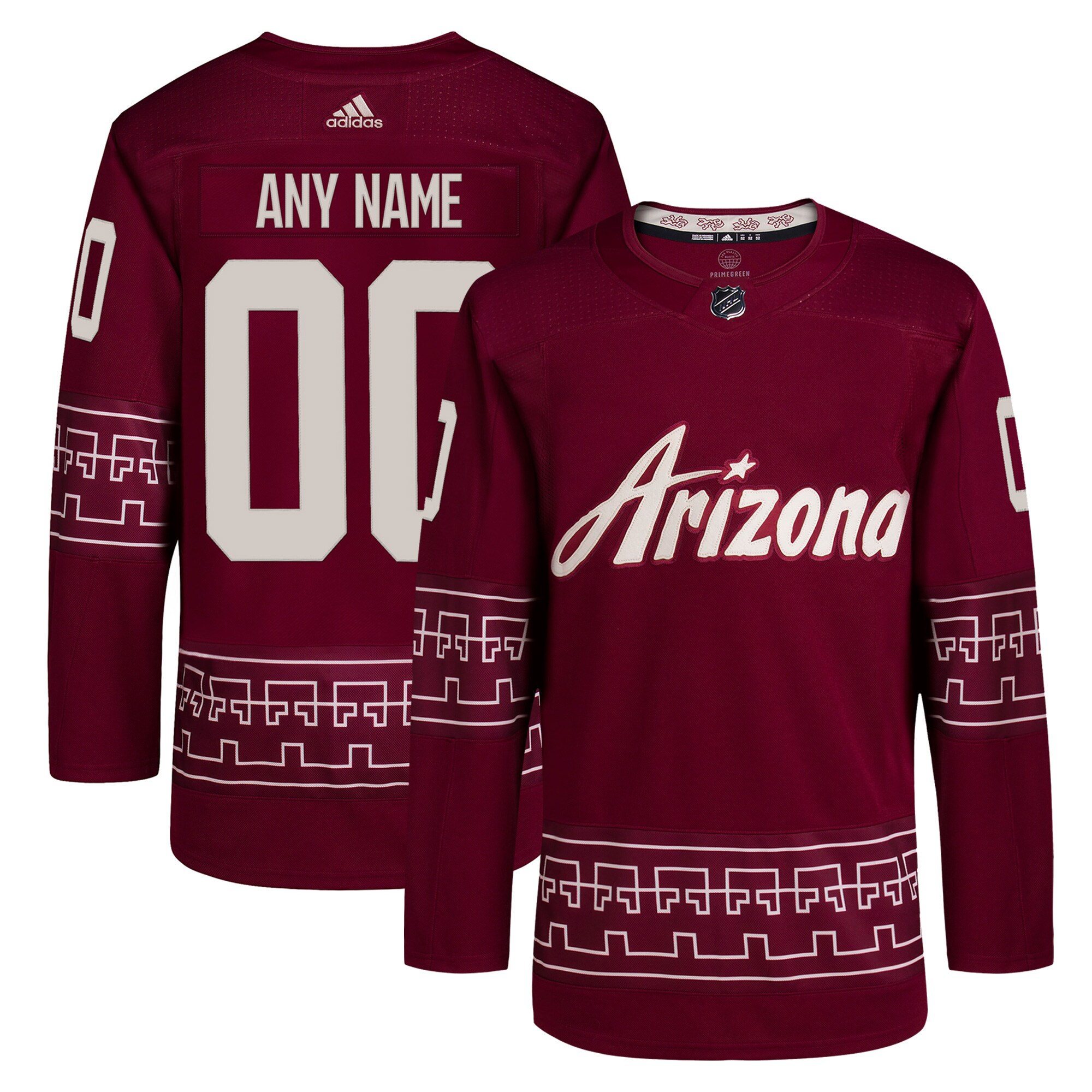 Arizona Coyotes Alternate Primegreen Custom Jersey - Garnet