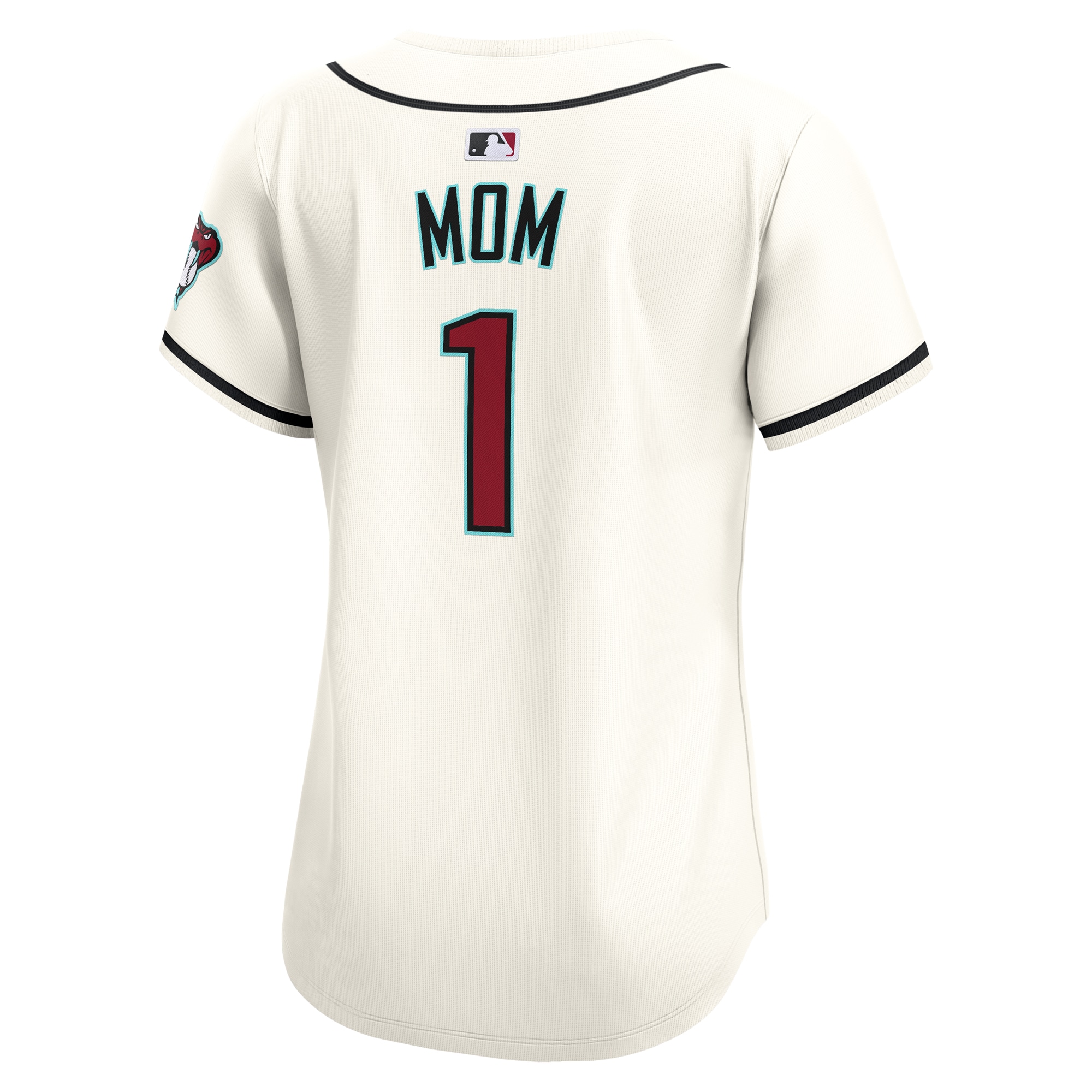 Arizona Diamondbacks Women’s #1 Mom Home Limited Jersey – White
