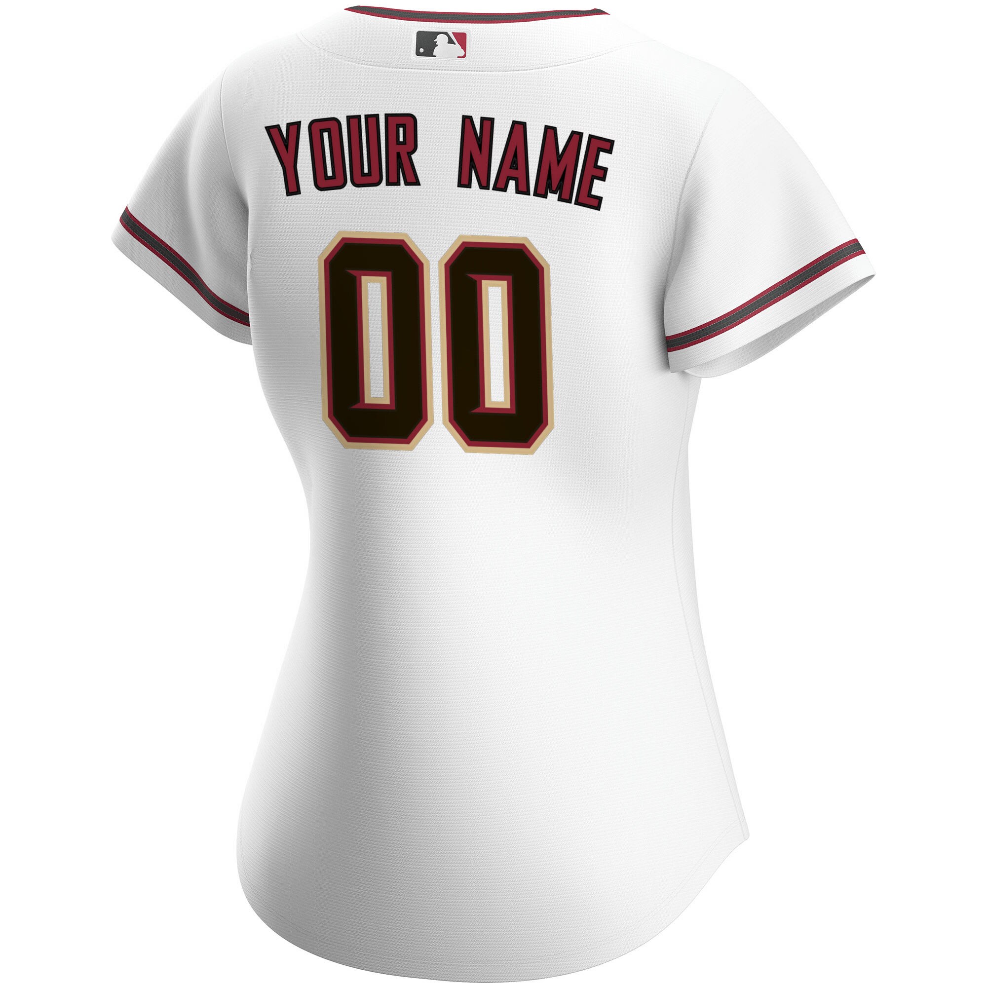 Arizona Diamondbacks Women’s Home Custom Jersey – White