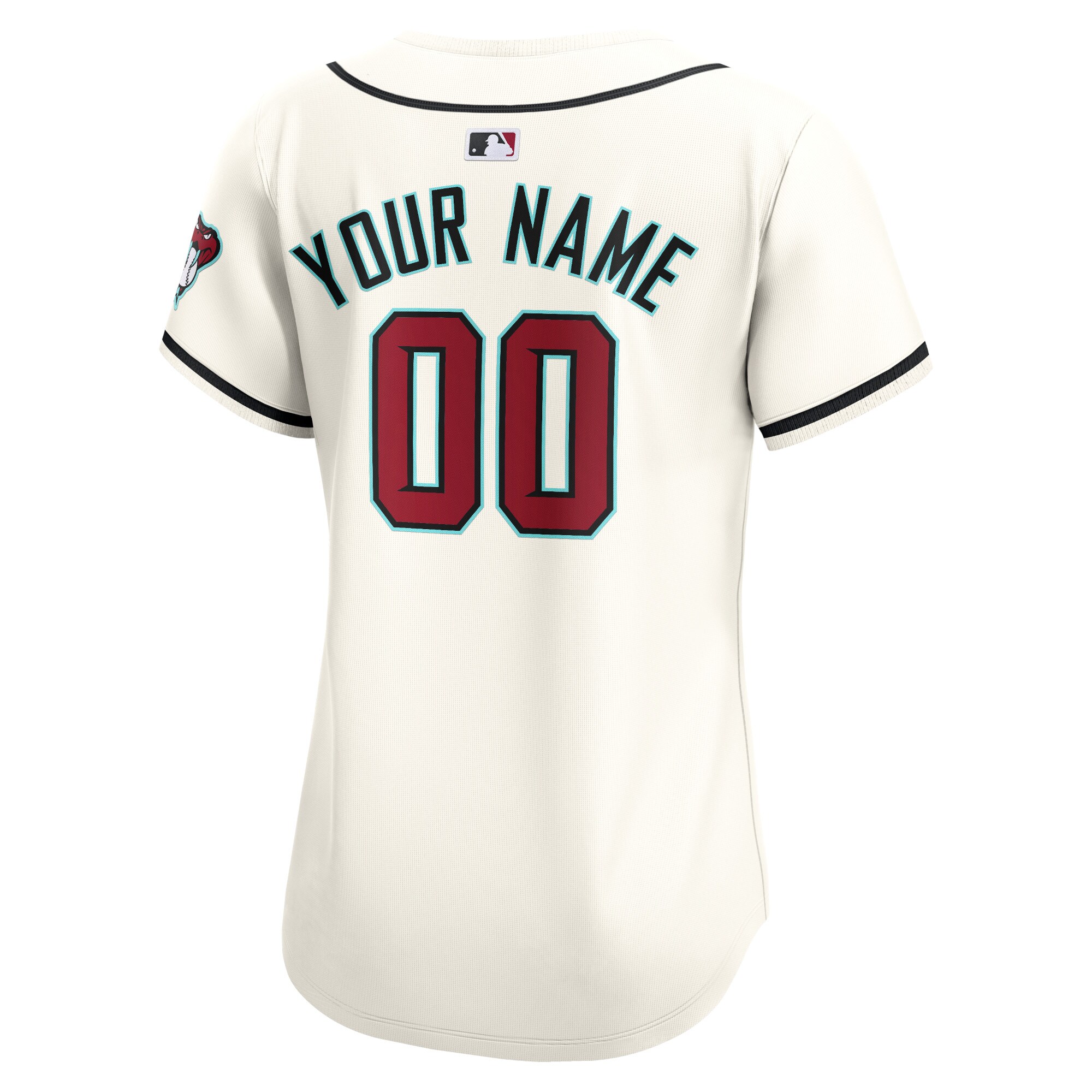 Arizona Diamondbacks Women’s Home Limited Custom Jersey – White