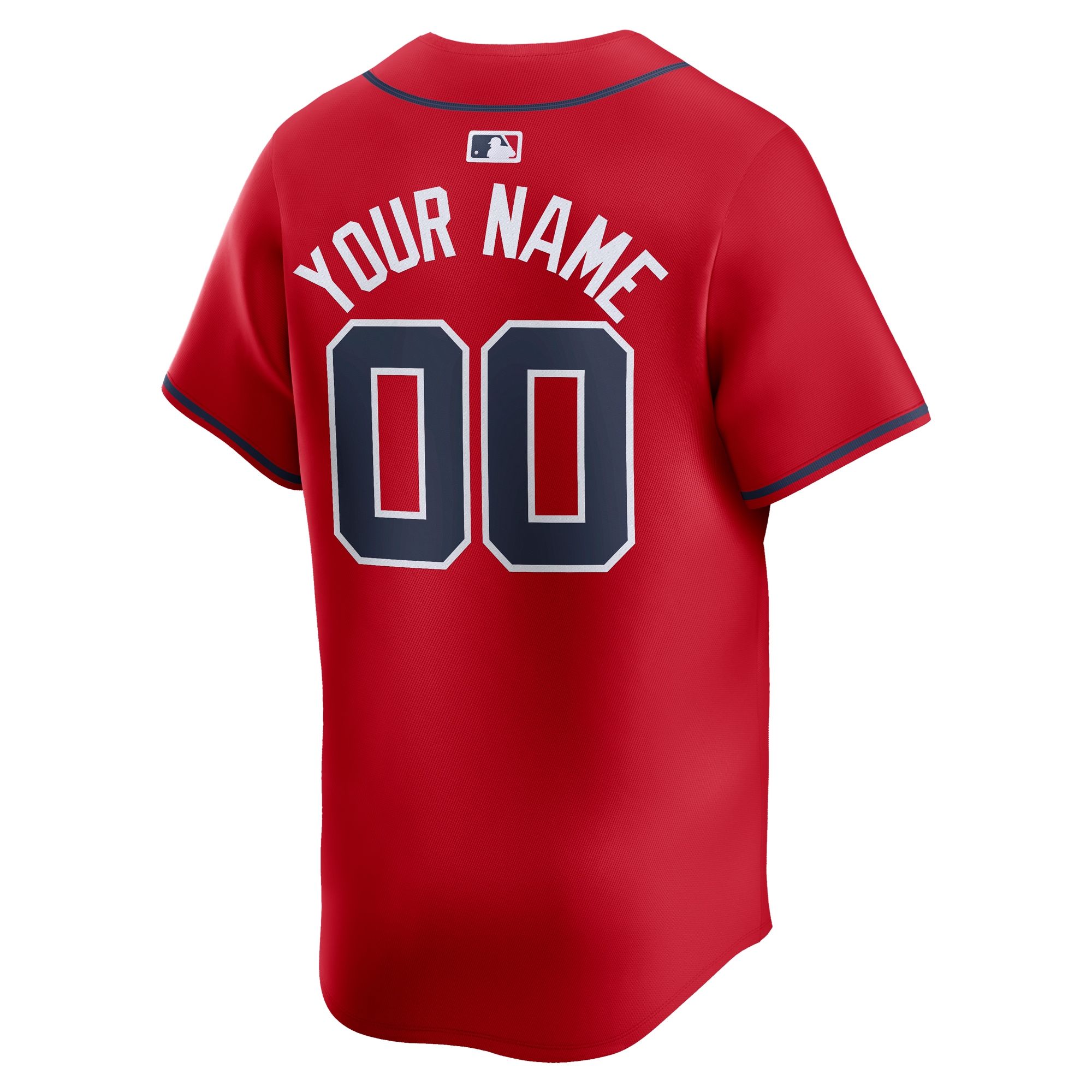 Atlanta Braves Alternate Limited Custom Jersey  Red