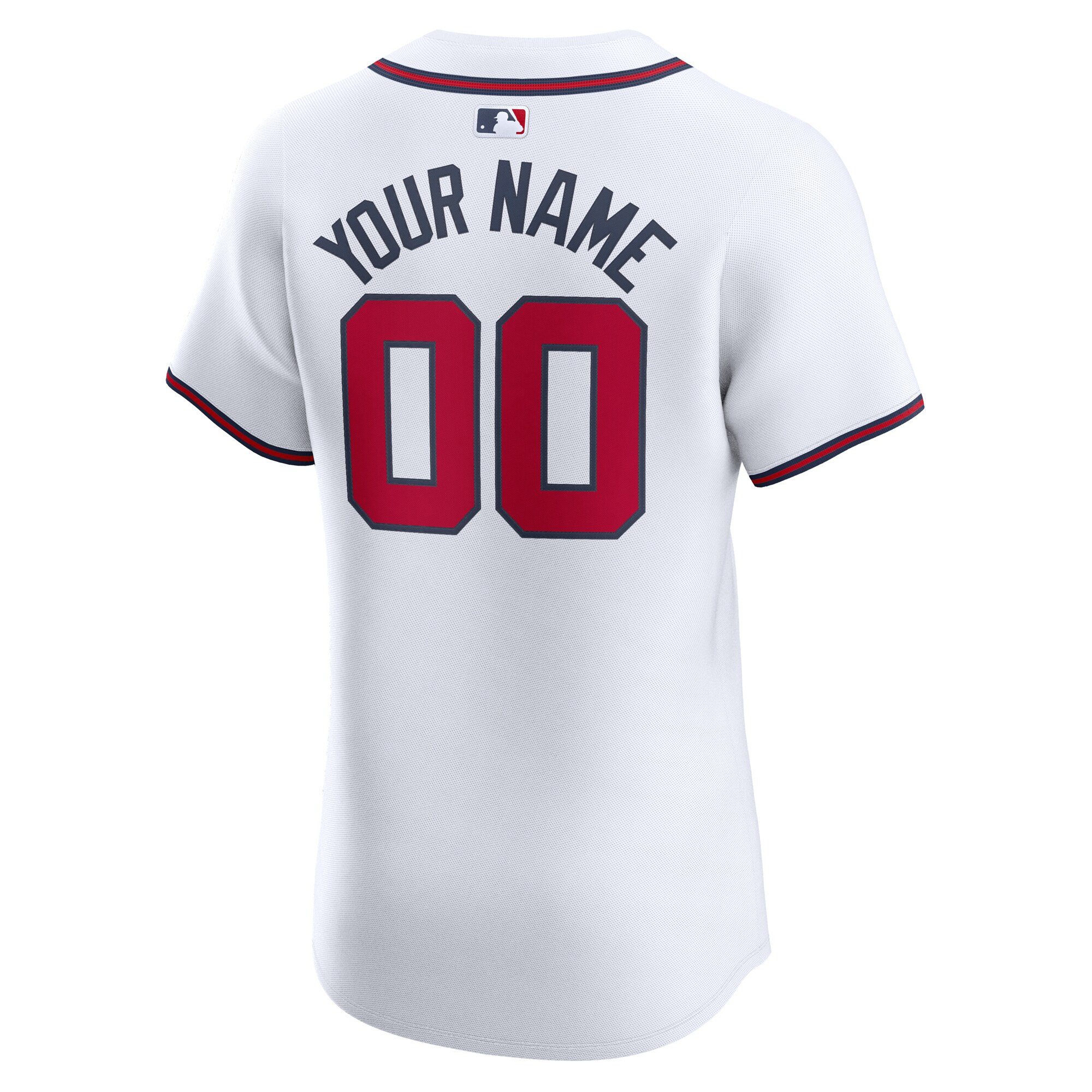 Atlanta Braves Home Elite Custom Jersey – White
