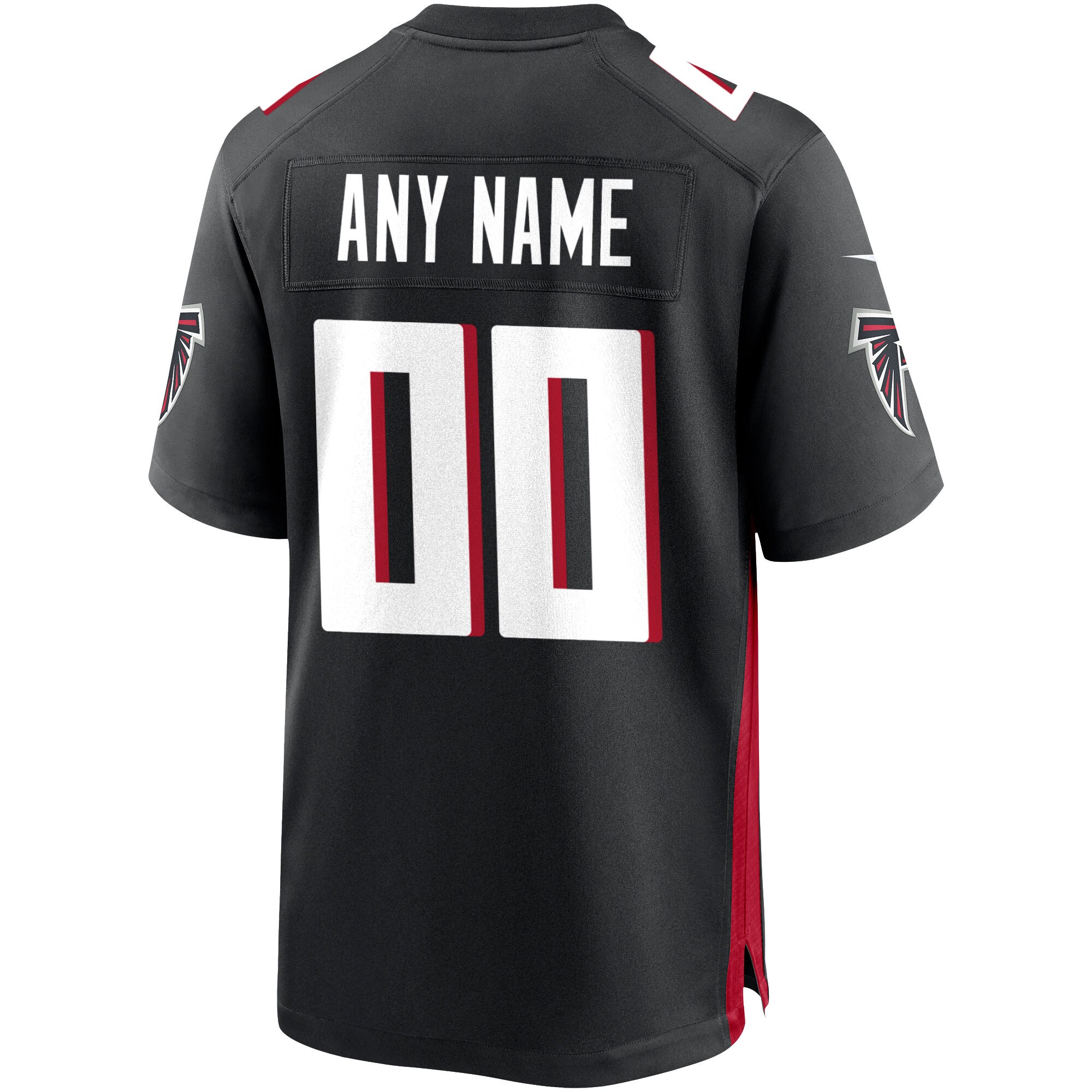 Atlanta Falcons Custom Game Jersey – Black