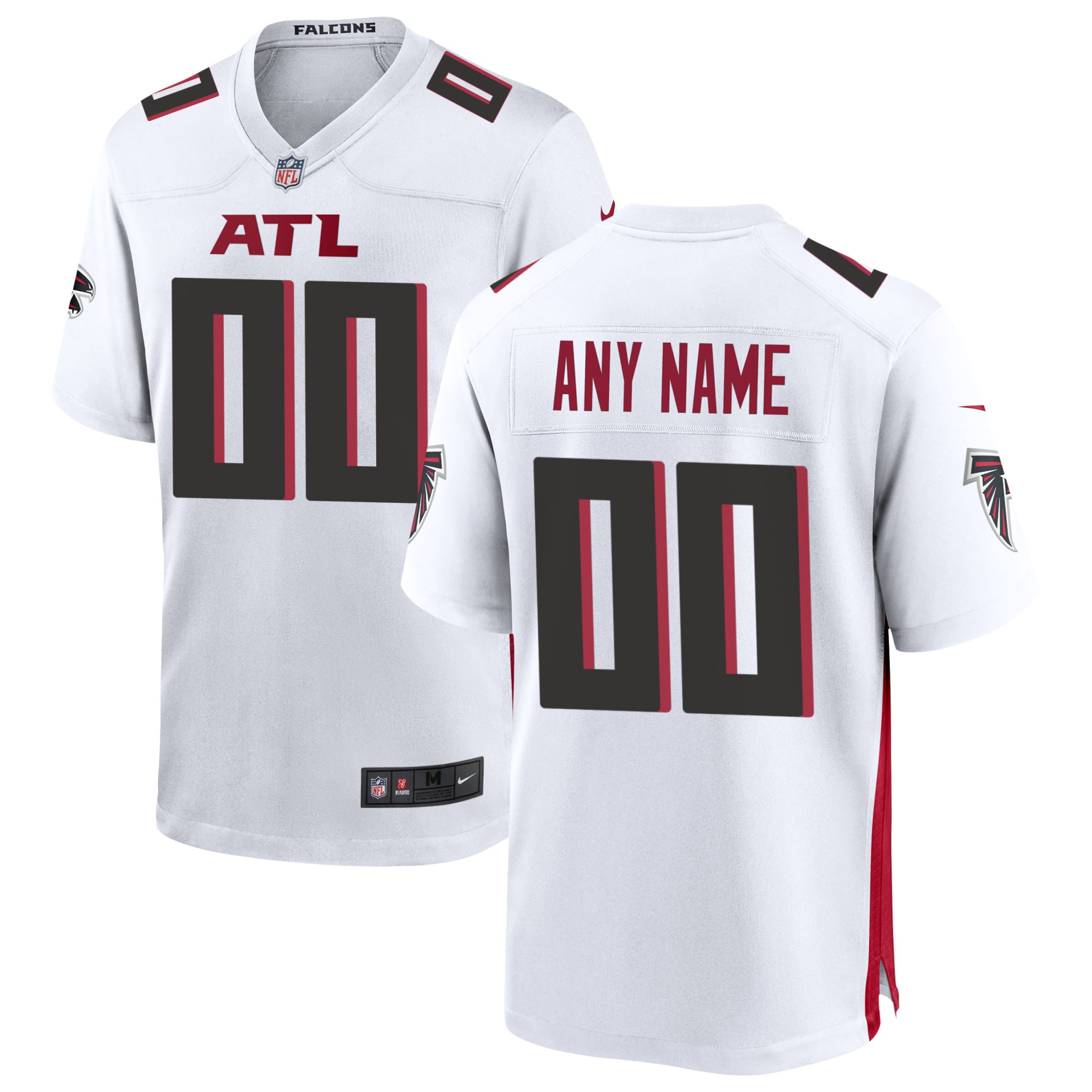 Atlanta Falcons Custom Game Jersey - White
