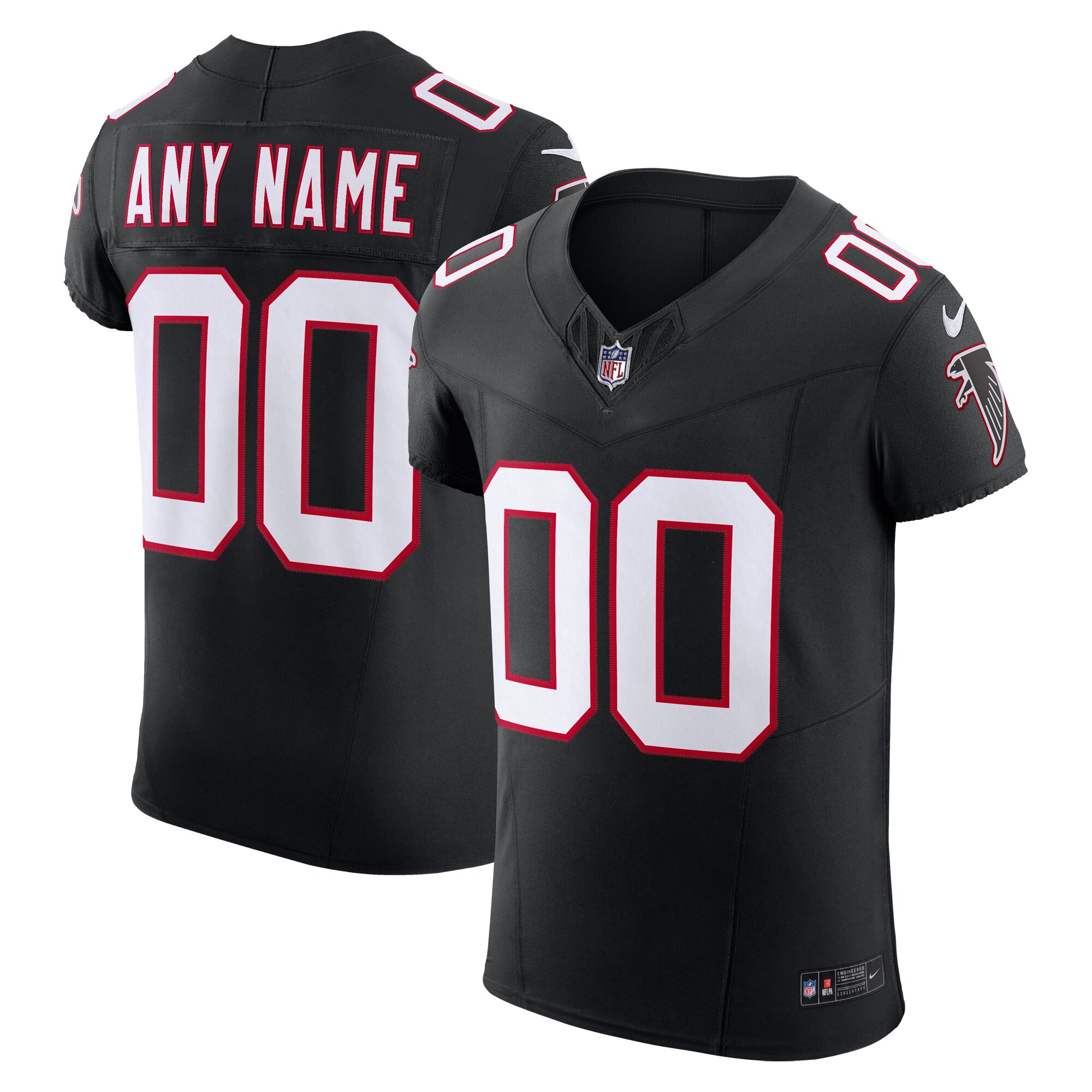 Atlanta Falcons Vapor F.u.s.e. Elite Custom Jersey - Black