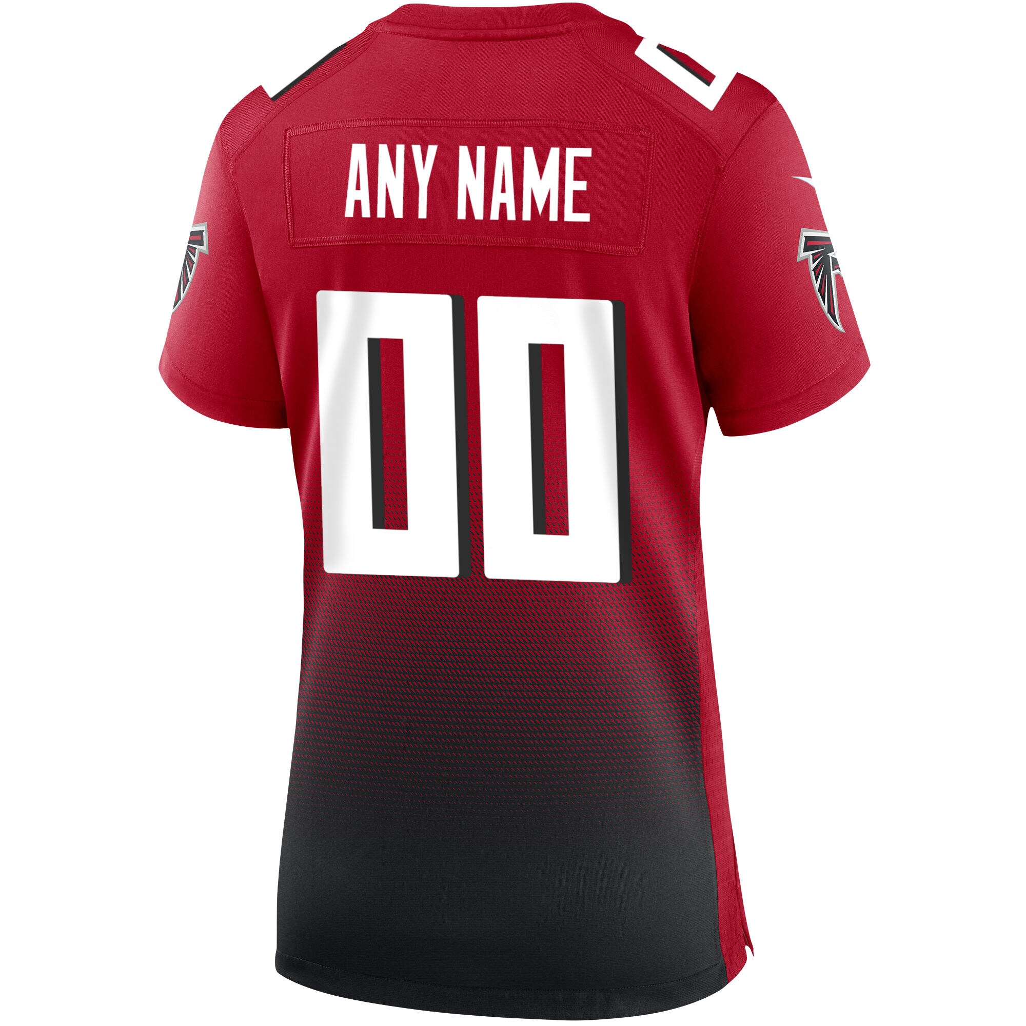 Atlanta Falcons Women’s Alternate Custom Game Jersey – Red