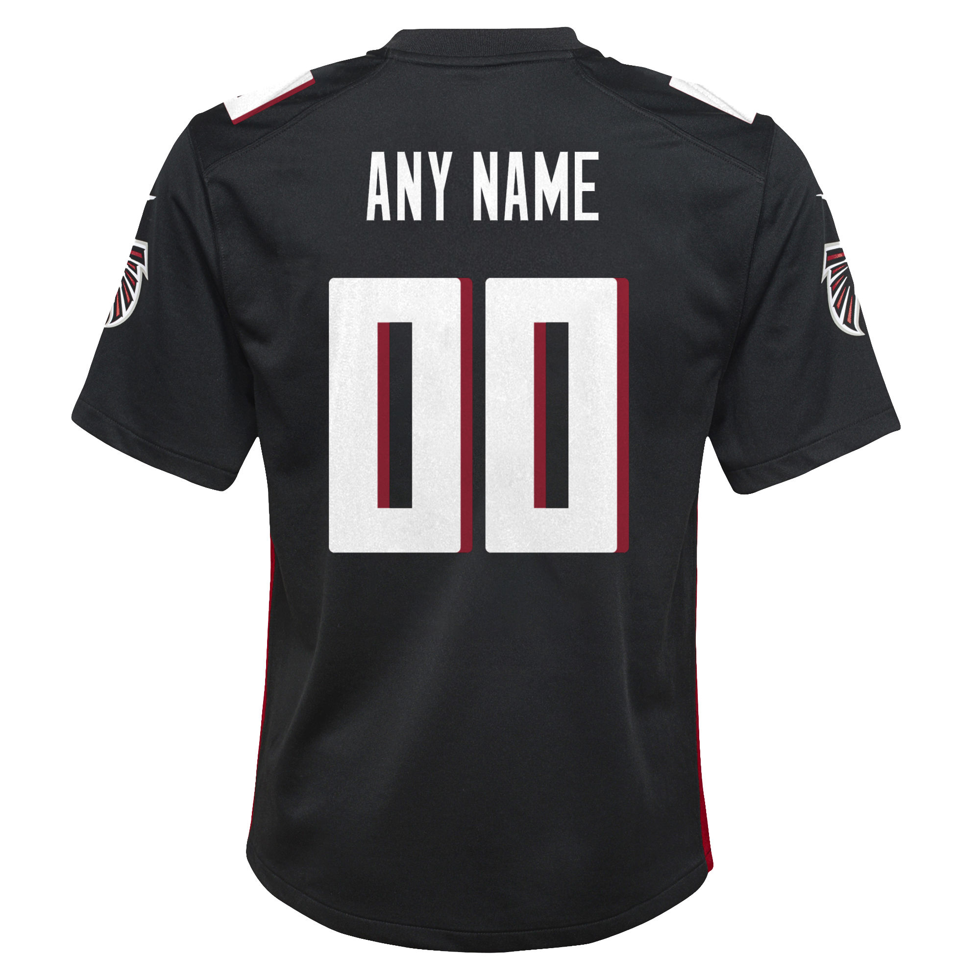 Atlanta Falcons Youth Custom Game Jersey – Black