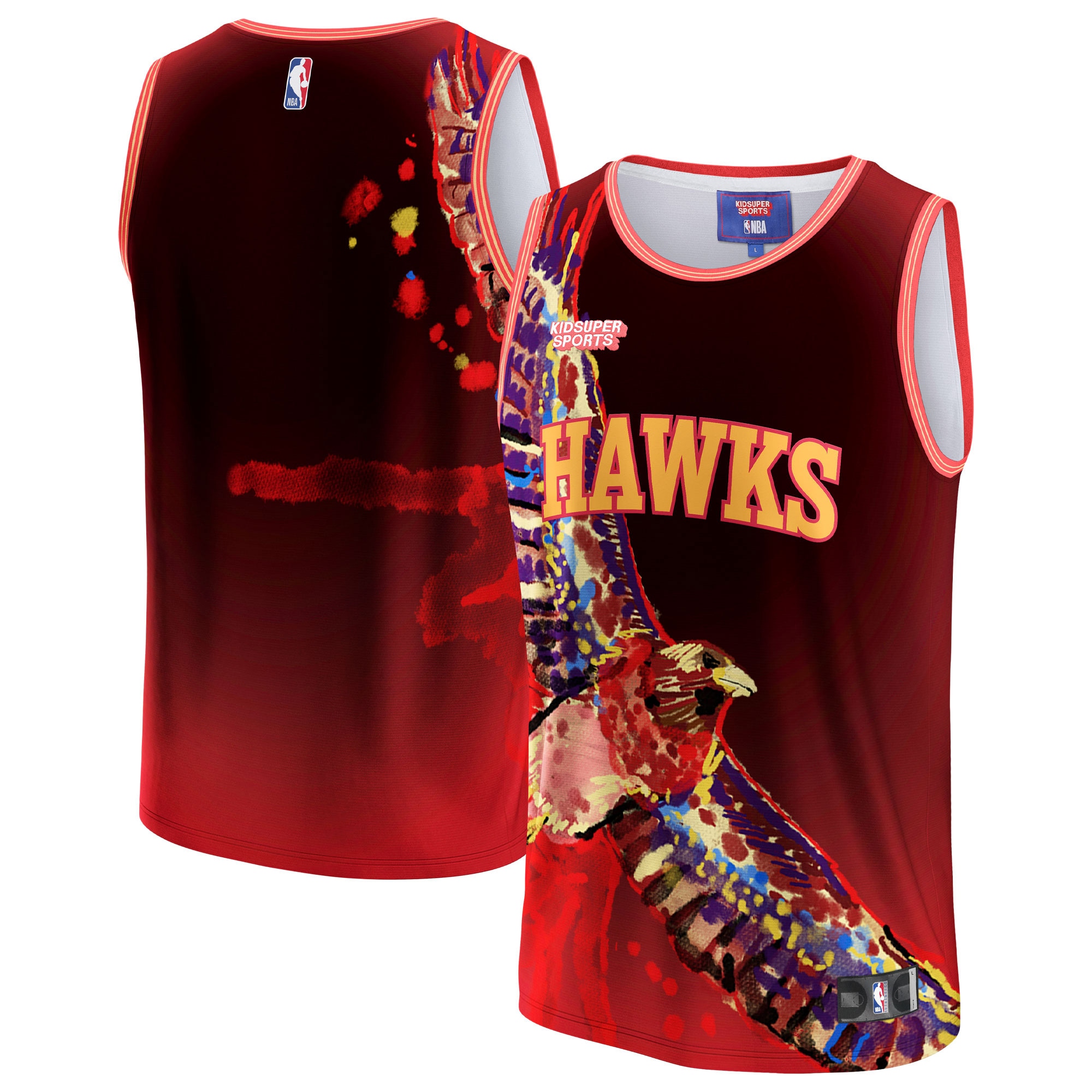 Atlanta Hawks & Kidsuper Studios By Fanatics Unisex Hometown Jersey - Red