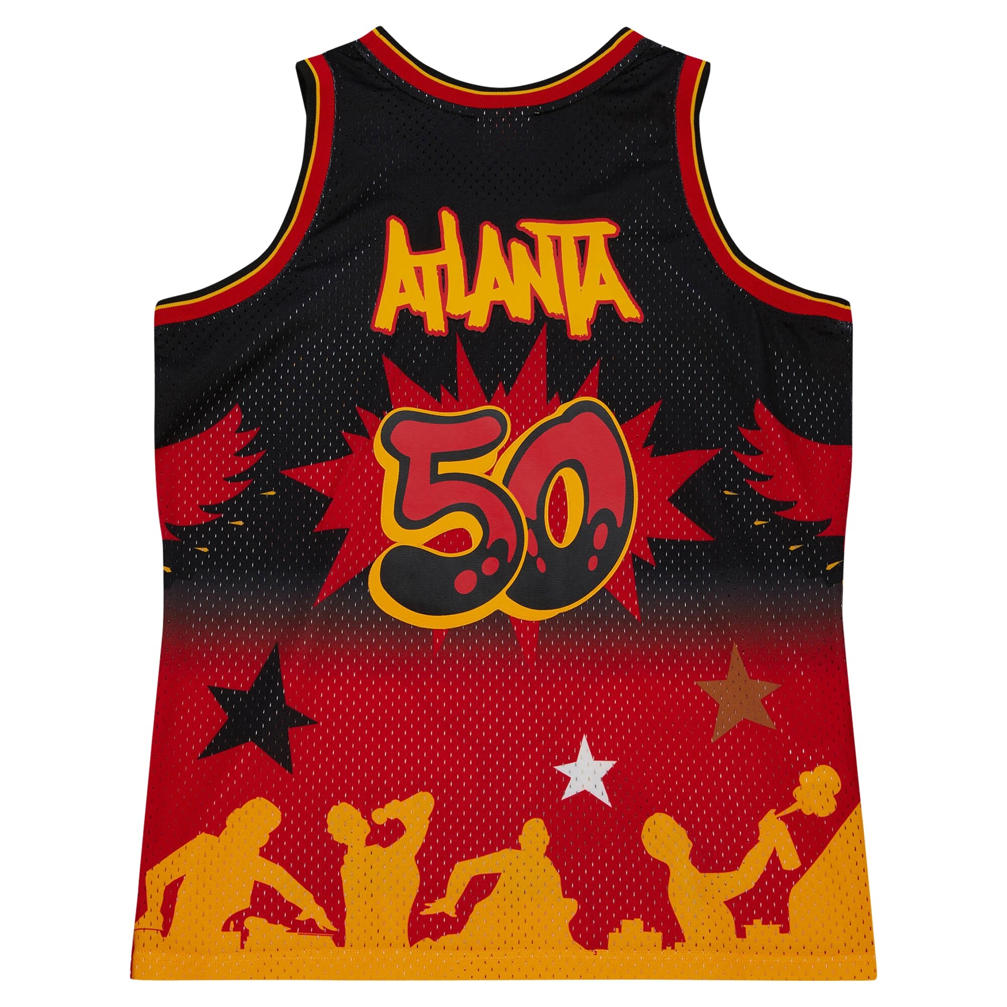Atlanta Hawks X Tats Cru Hardwood Classics Fashion Jersey – Black