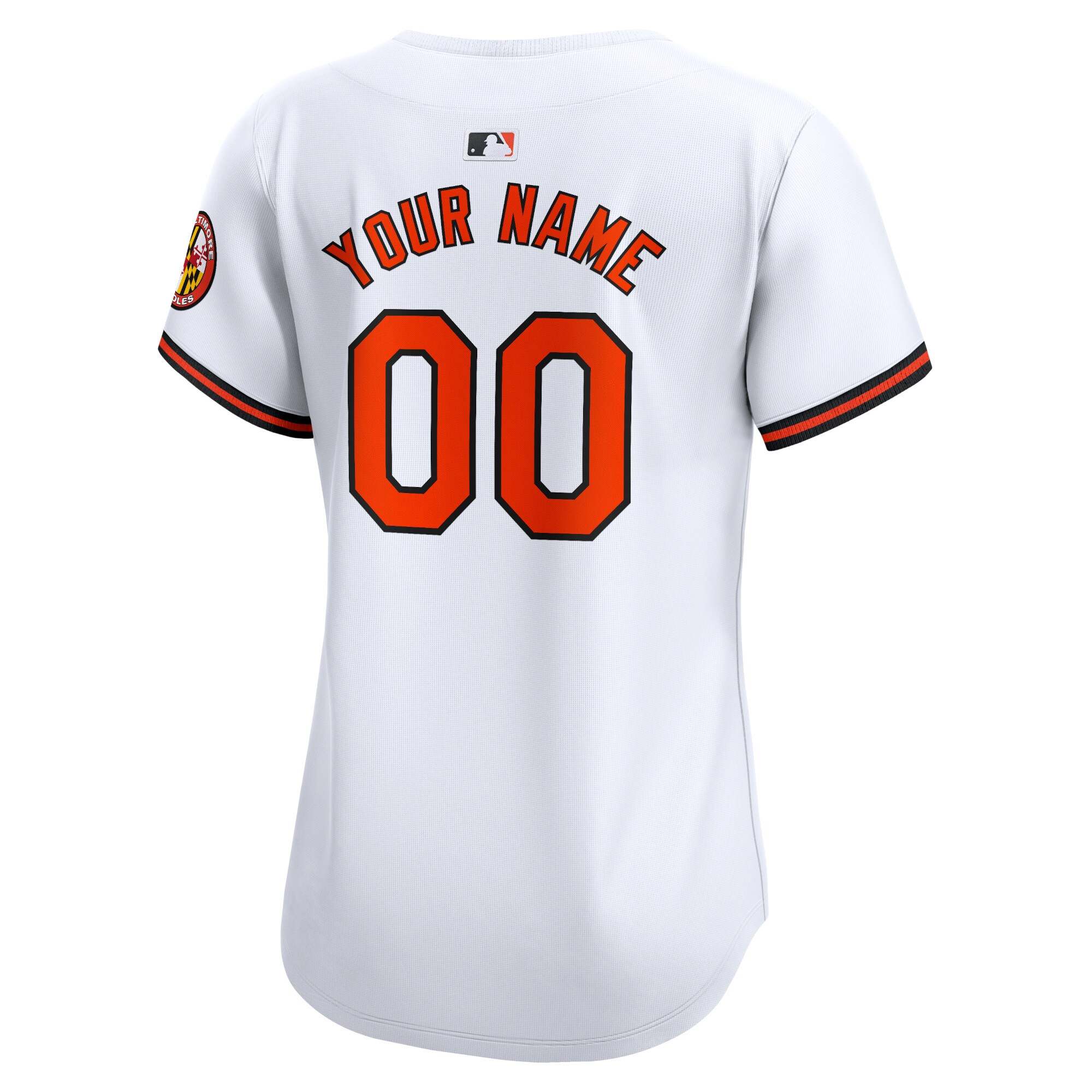 Baltimore Orioles Women’s Home Limited Custom Jersey – White