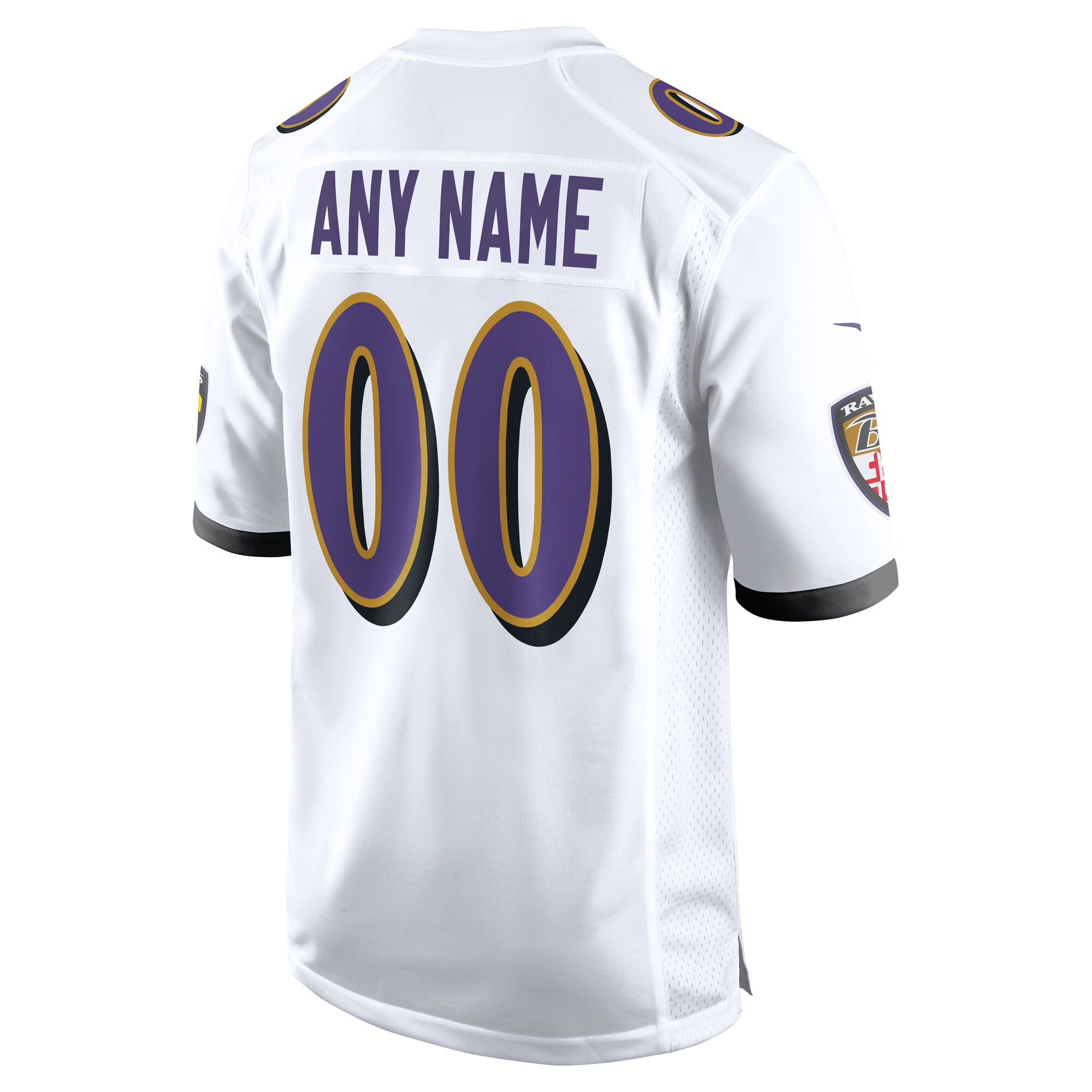 Baltimore Ravens Custom Game Jersey – White