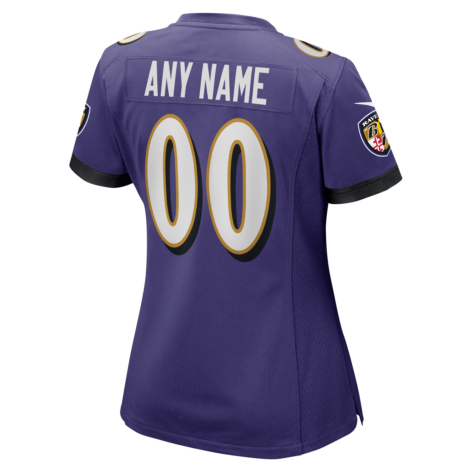 Baltimore Ravens Women’s Custom Game Jersey – Purple