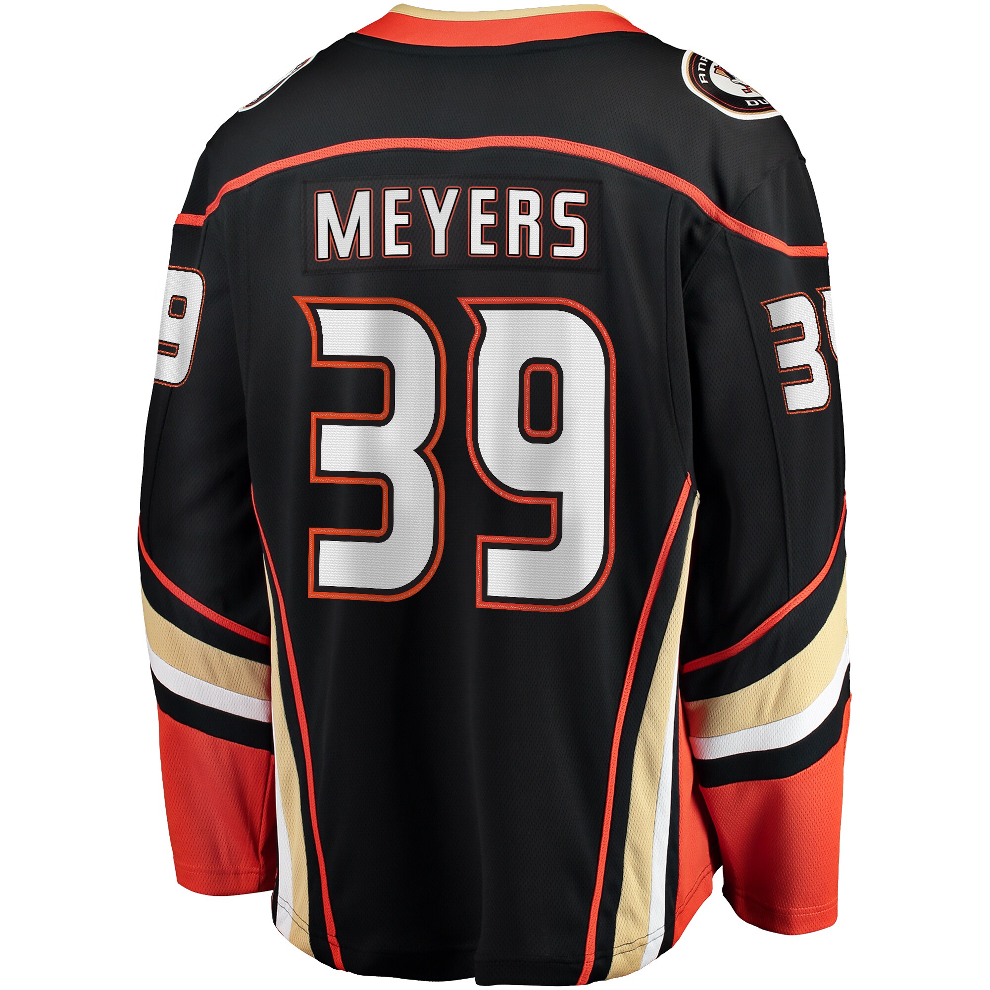 Ben Meyers Anaheim Ducks Fanatics Home Premier Breakaway Player Jersey – Black