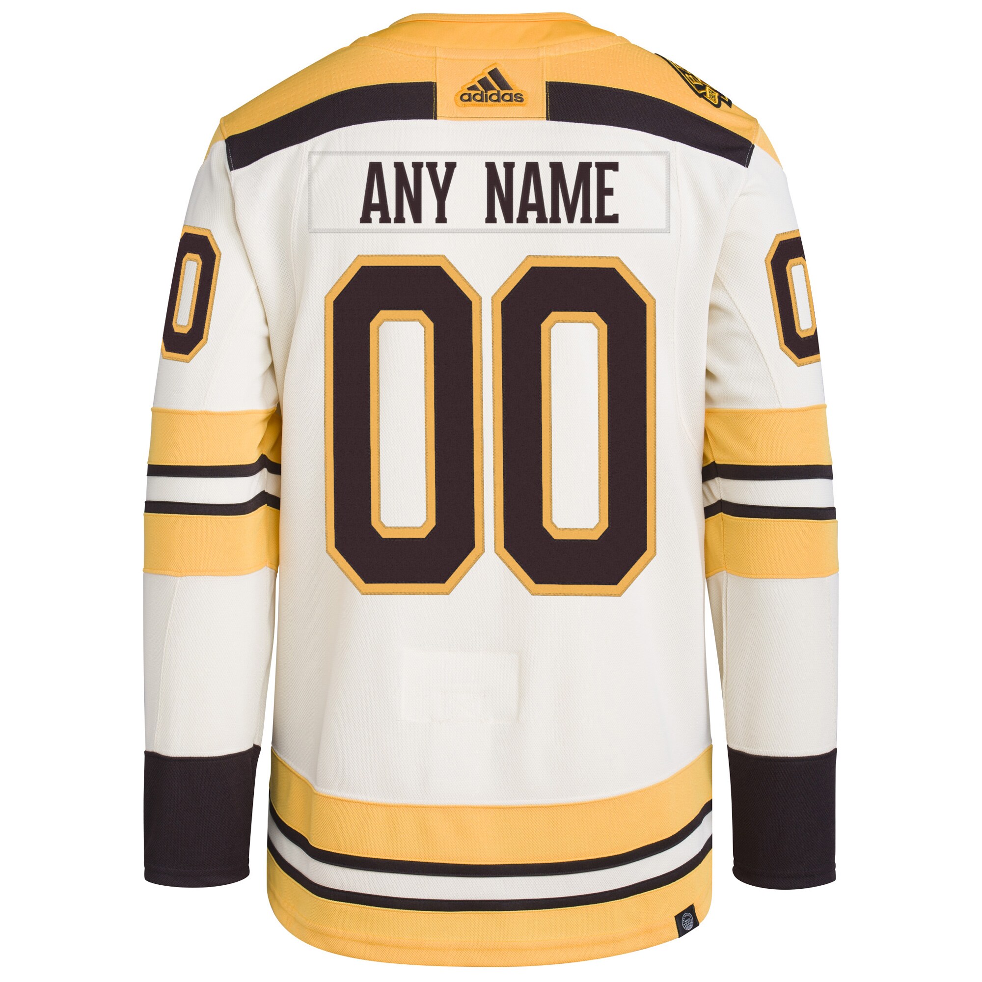 Boston Bruins 100th Anniversary Primegreen Custom Jersey – Cream