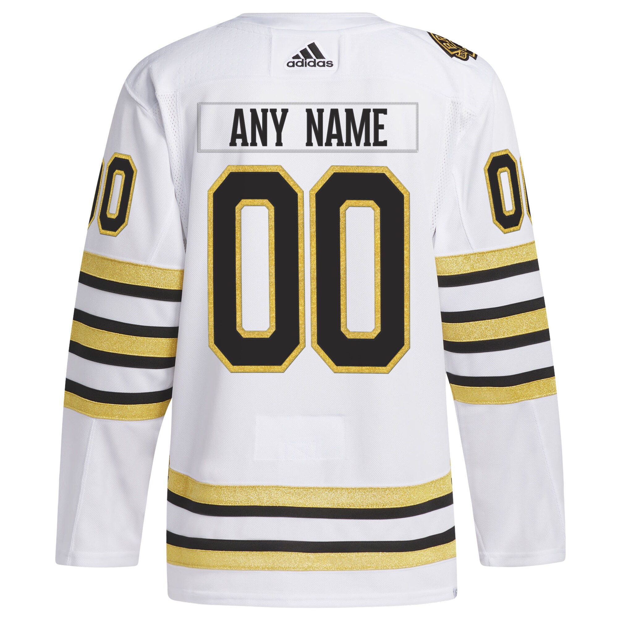 Boston Bruins 100th Anniversary Primegreen Custom Jersey – White