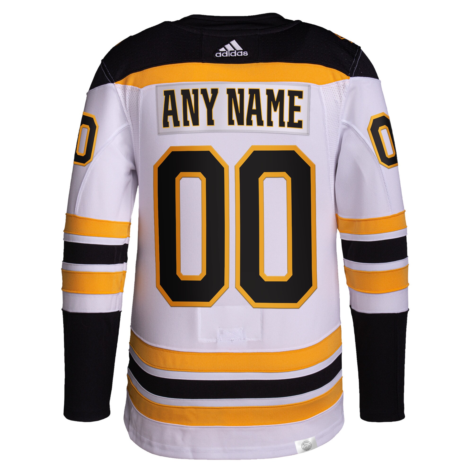 Boston Bruins Away Primegreen Custom Jersey – White