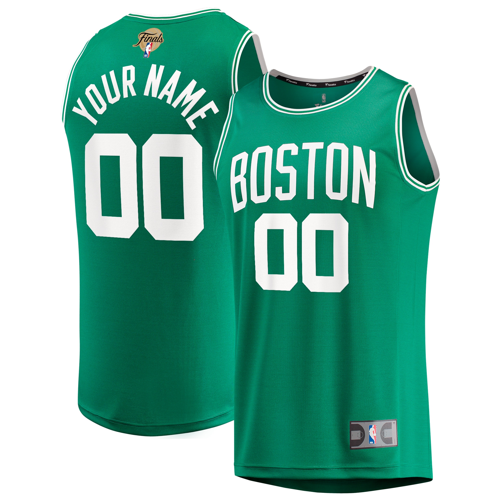 Boston Celtics Fanatics 2024 Finals Custom Fast Break Jersey - Kelly Green - Icon Edition