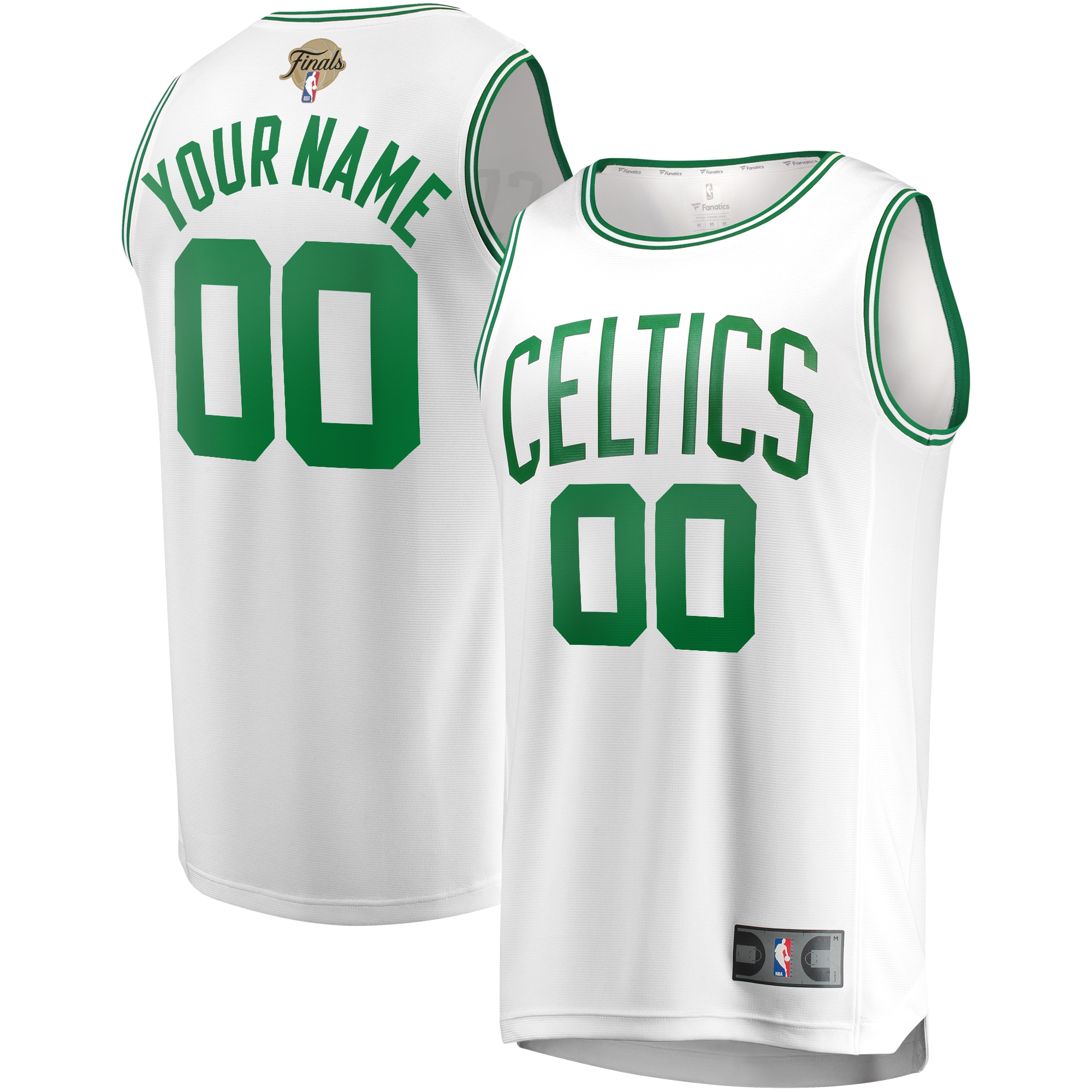 Boston Celtics Fanatics 2024 Finals Custom Fast Break Jersey - White - Association Edition